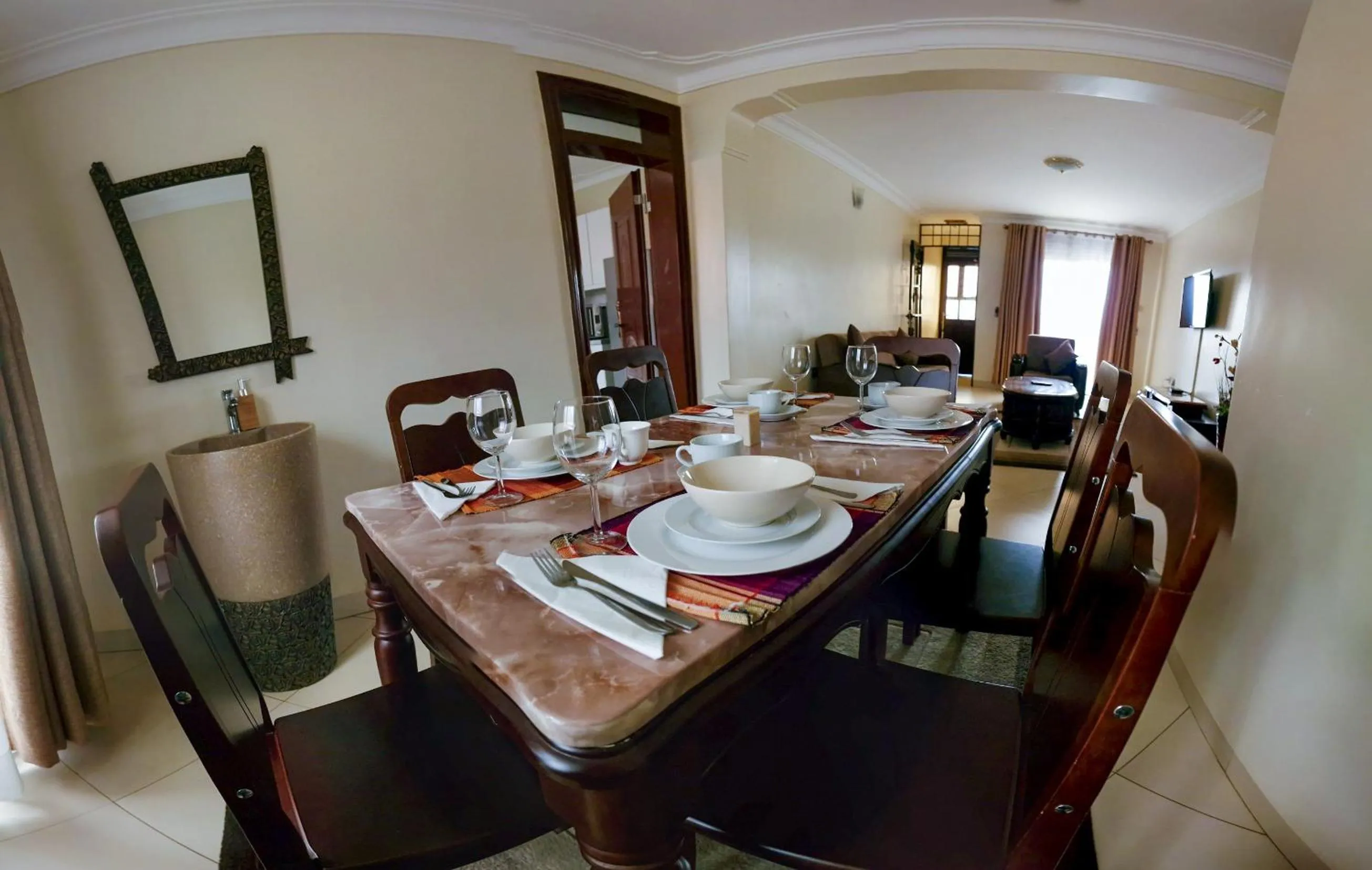 Living room in Eric Wilkins Apartments