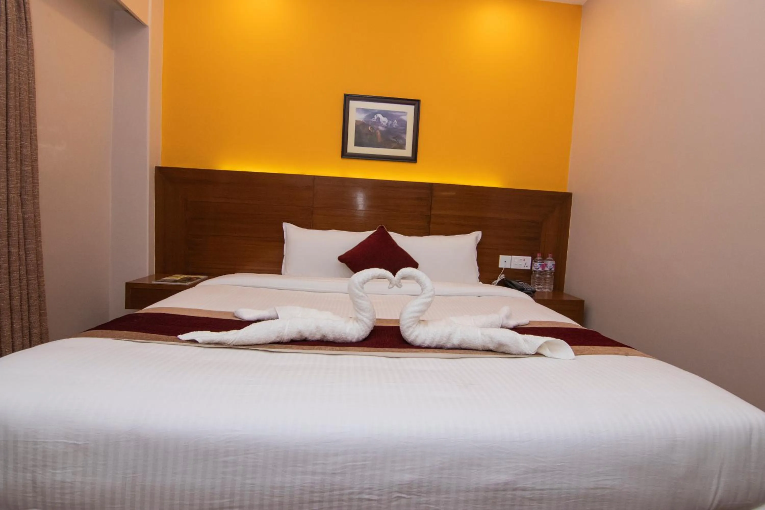 Bed in Hotel Balcony