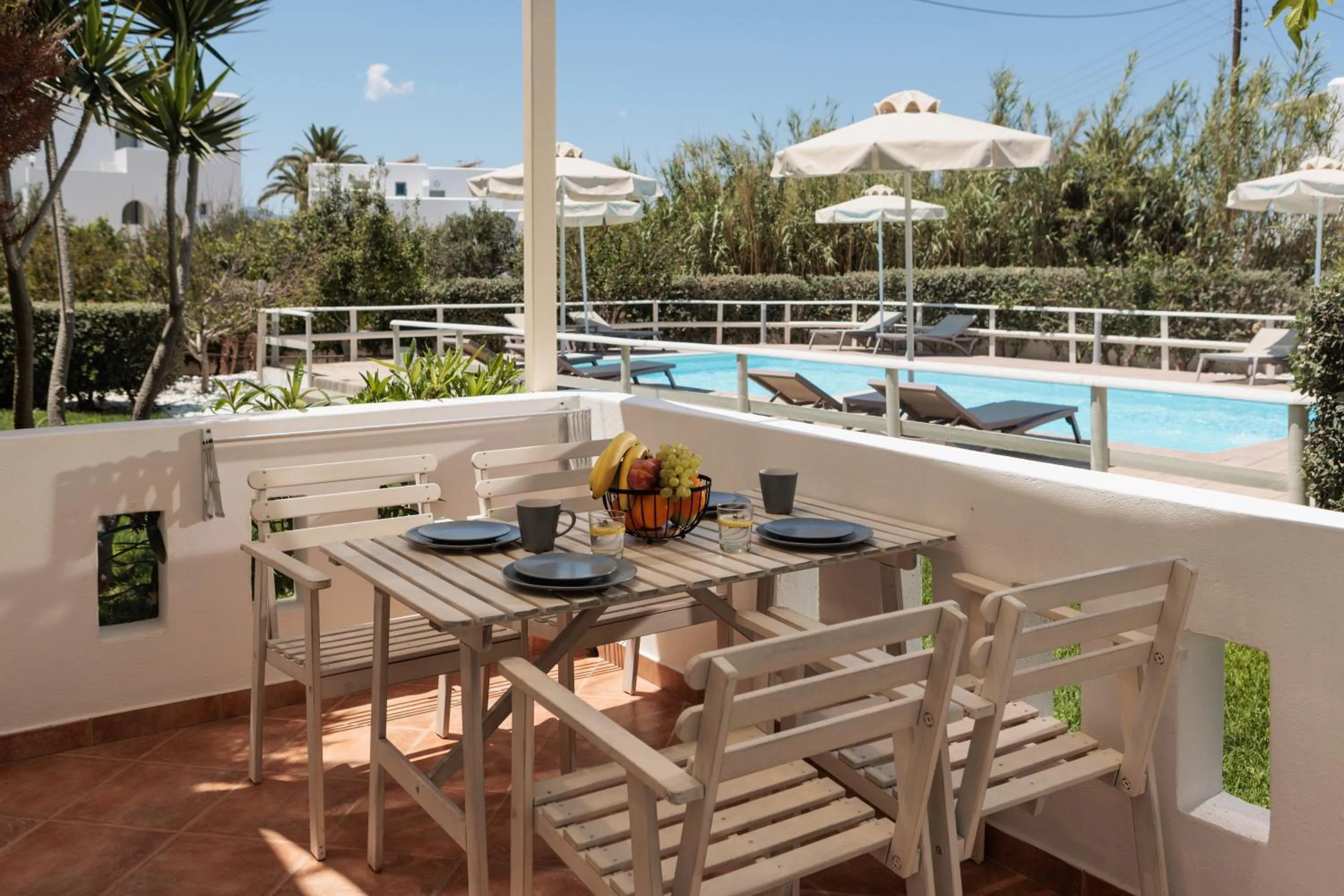 Balcony/Terrace in Maria's Rooms & Studios