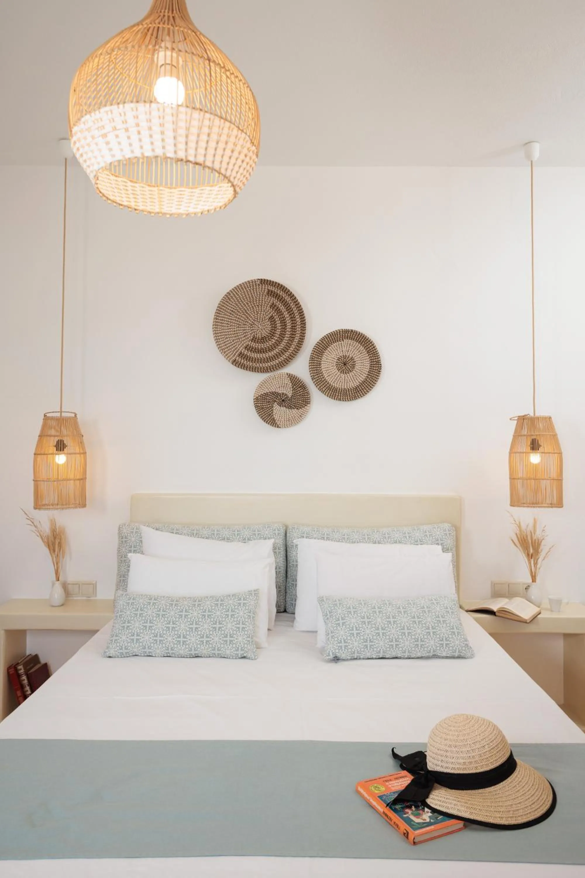 Bed in Maria's Rooms & Studios