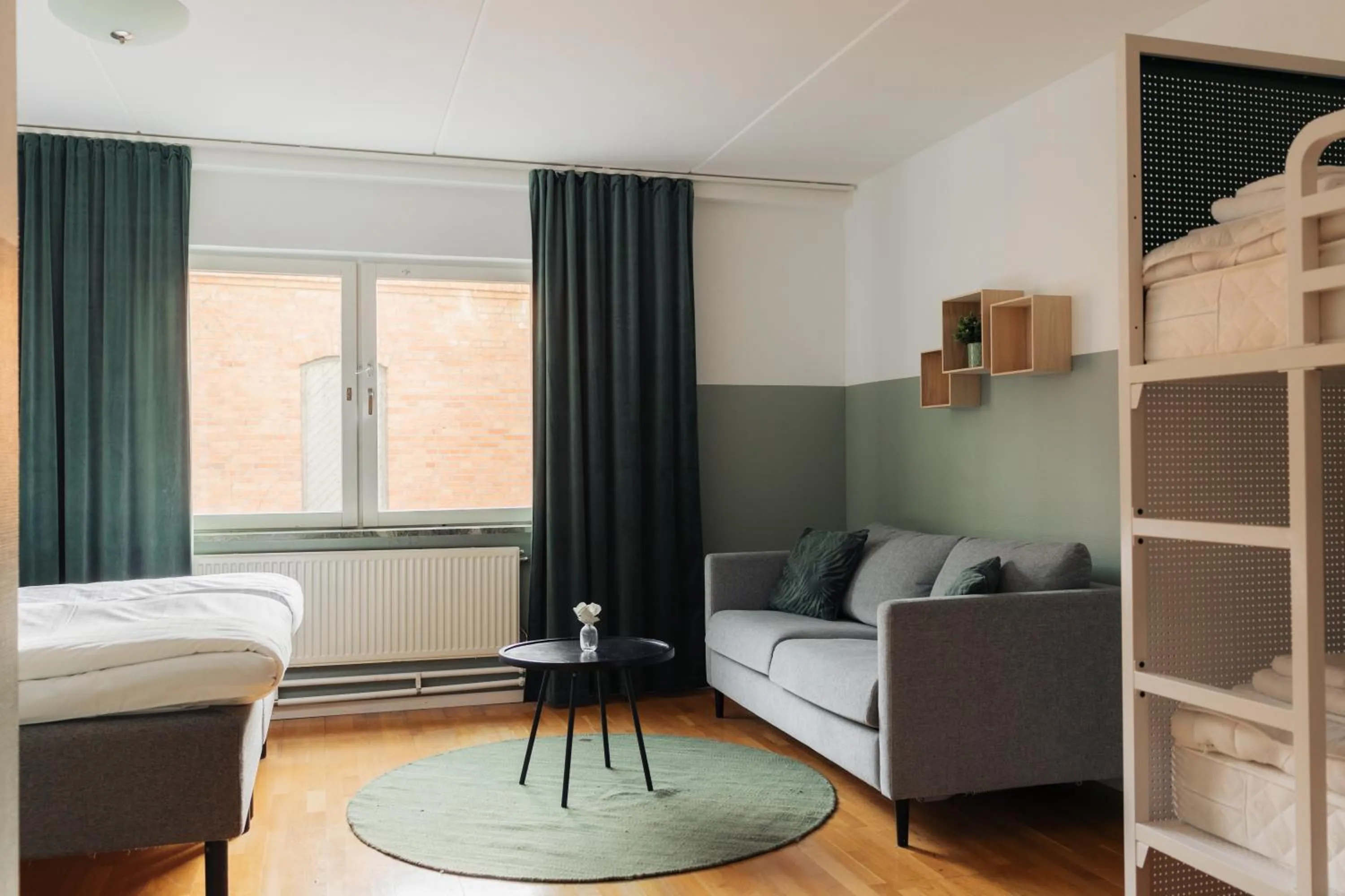 Seating area, Bed in Botanika Uppsala