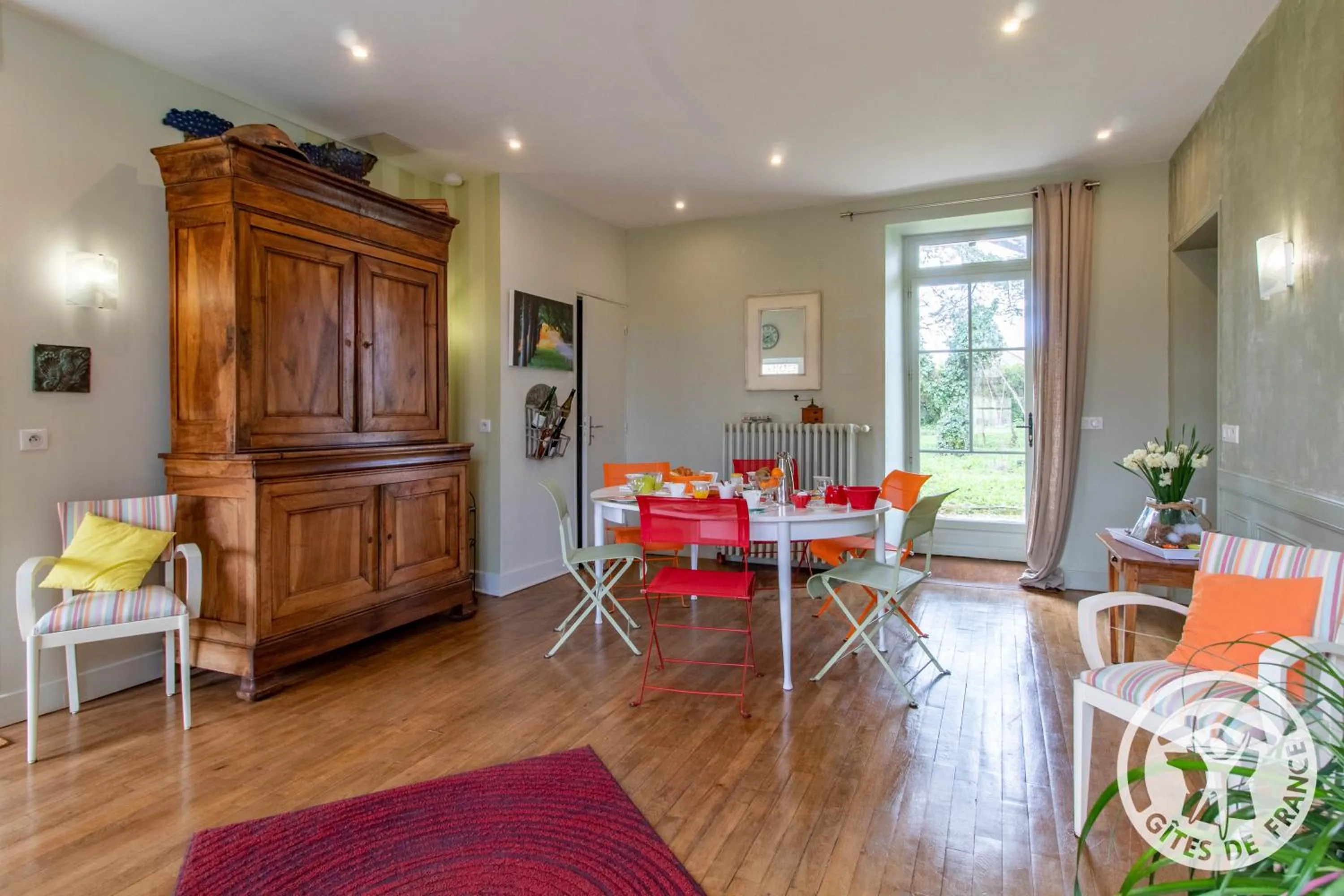 Living room in Manoir d'Orbé