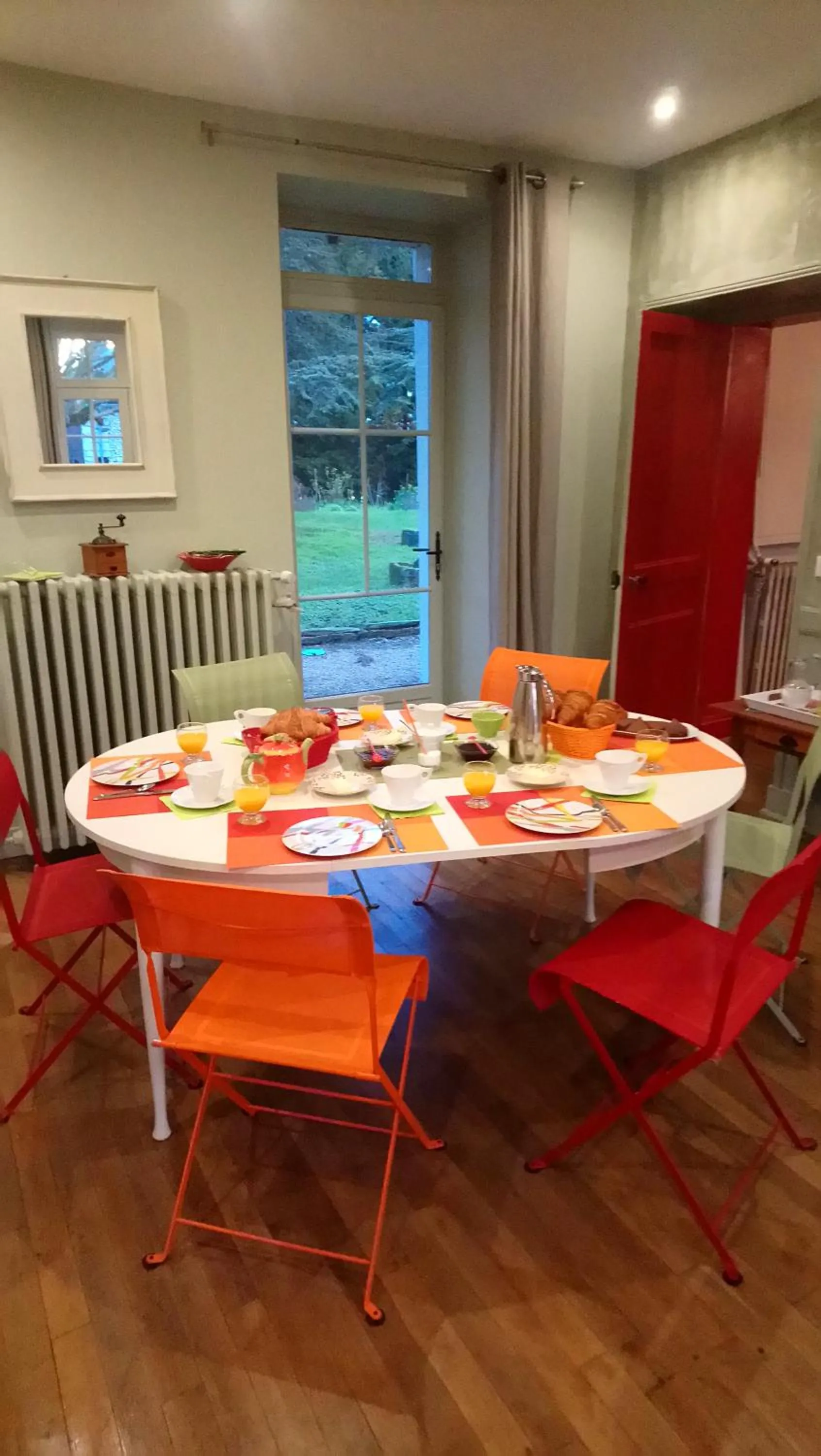 Continental breakfast in Manoir d'Orbé