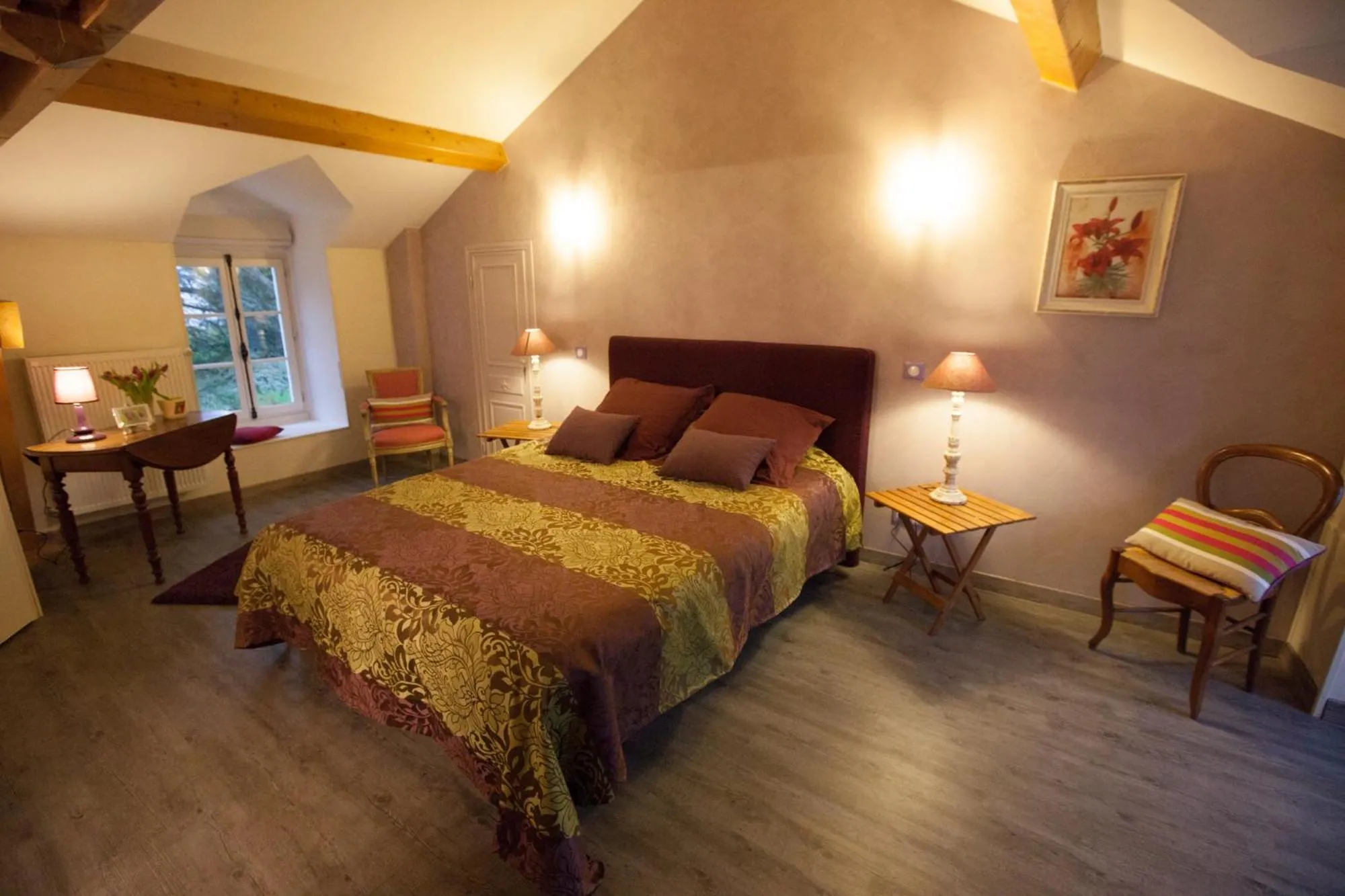Bed in Manoir d'Orbé