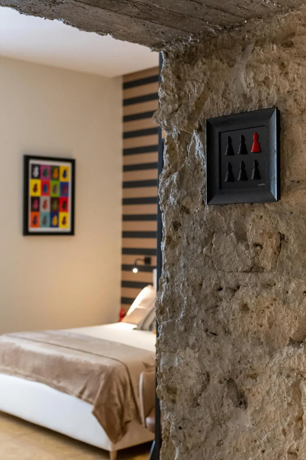 Bed in Kbirr Charming House