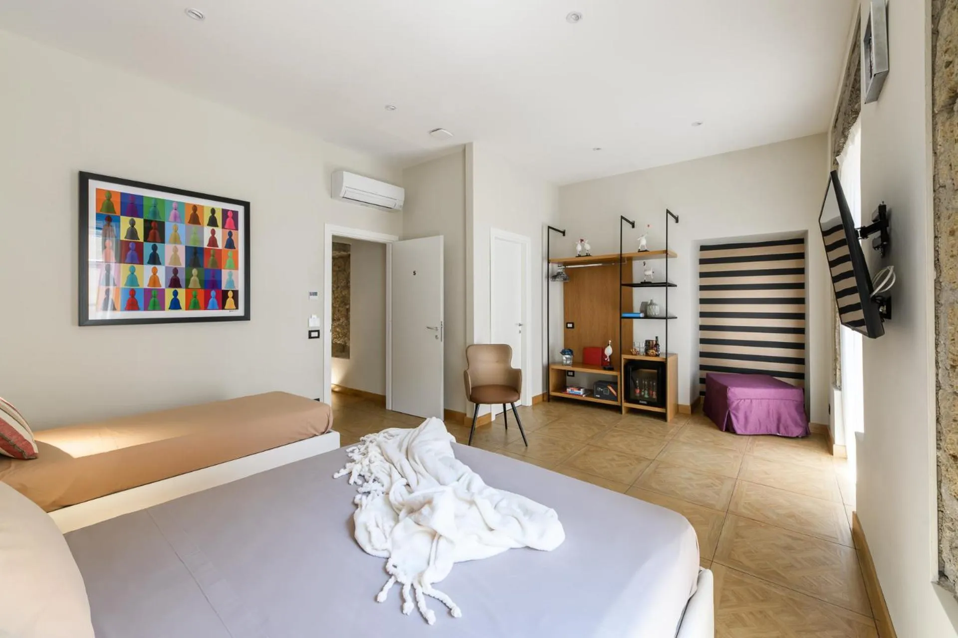 Bed in Kbirr Charming House