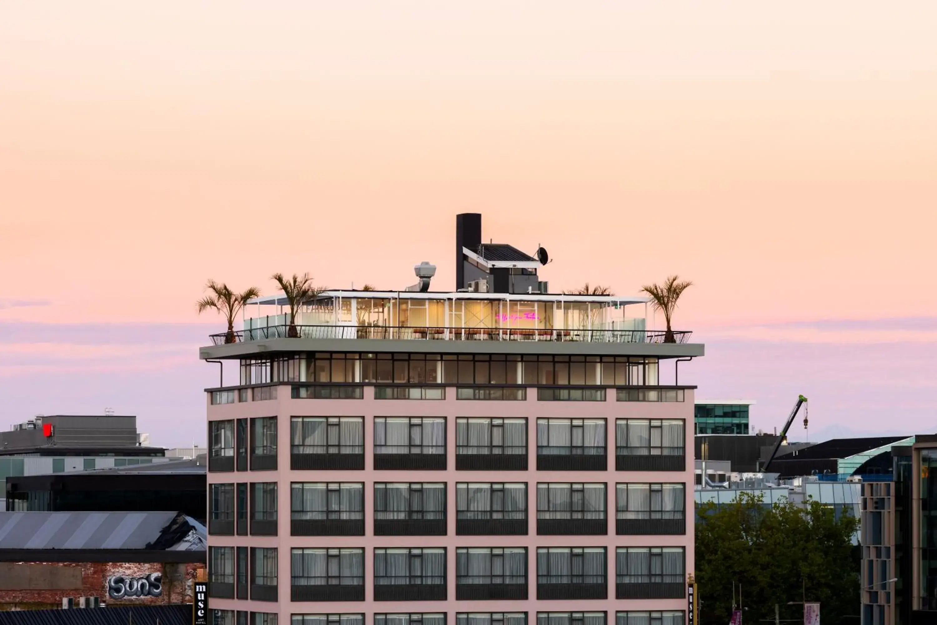 Property building in The Muse Christchurch Art Hotel Property building in The Muse Christchurch Art Hotel
