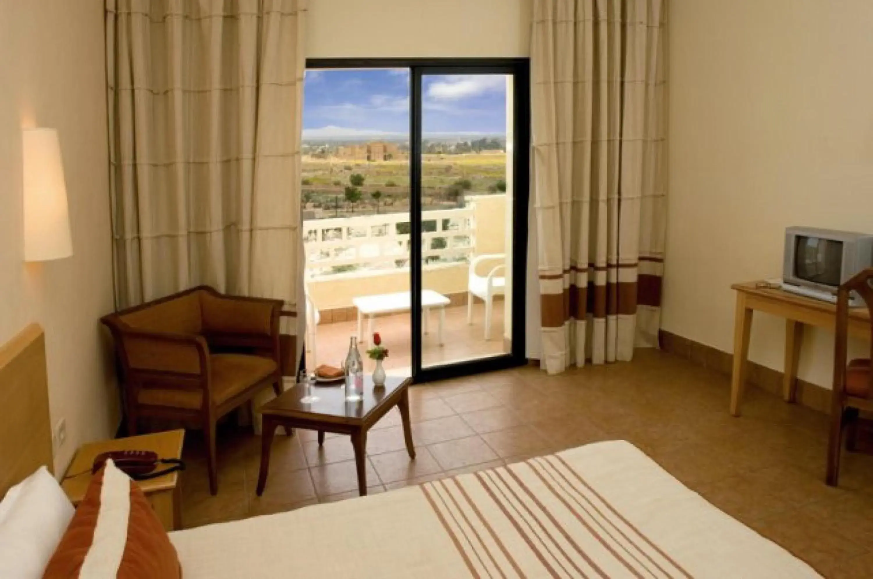 Seating area, Bed in Sufetula Hotel Seating area, Bed in Sufetula Hotel