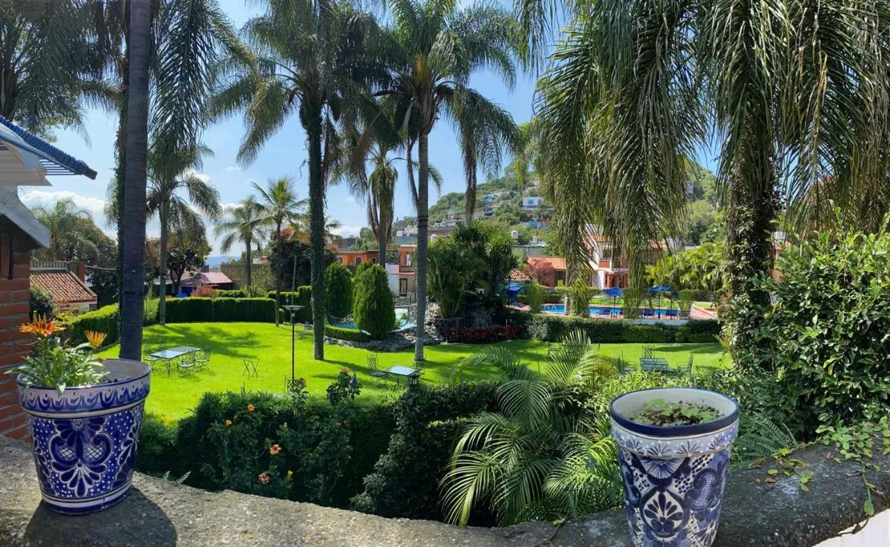 Garden view in Posada Los Alcatraces