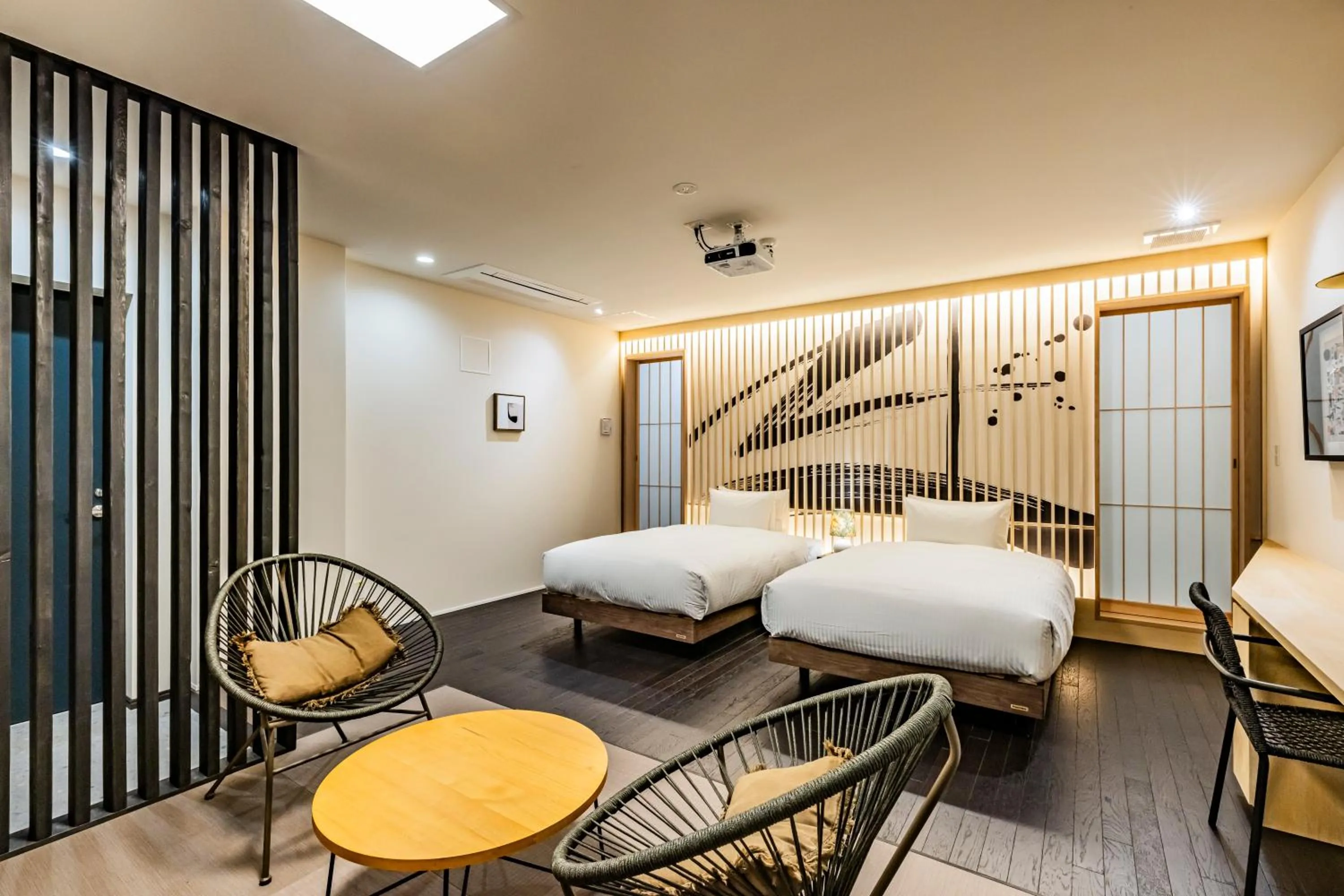 Bed in ビル泊 -Birupaku Decentralized Hotel-