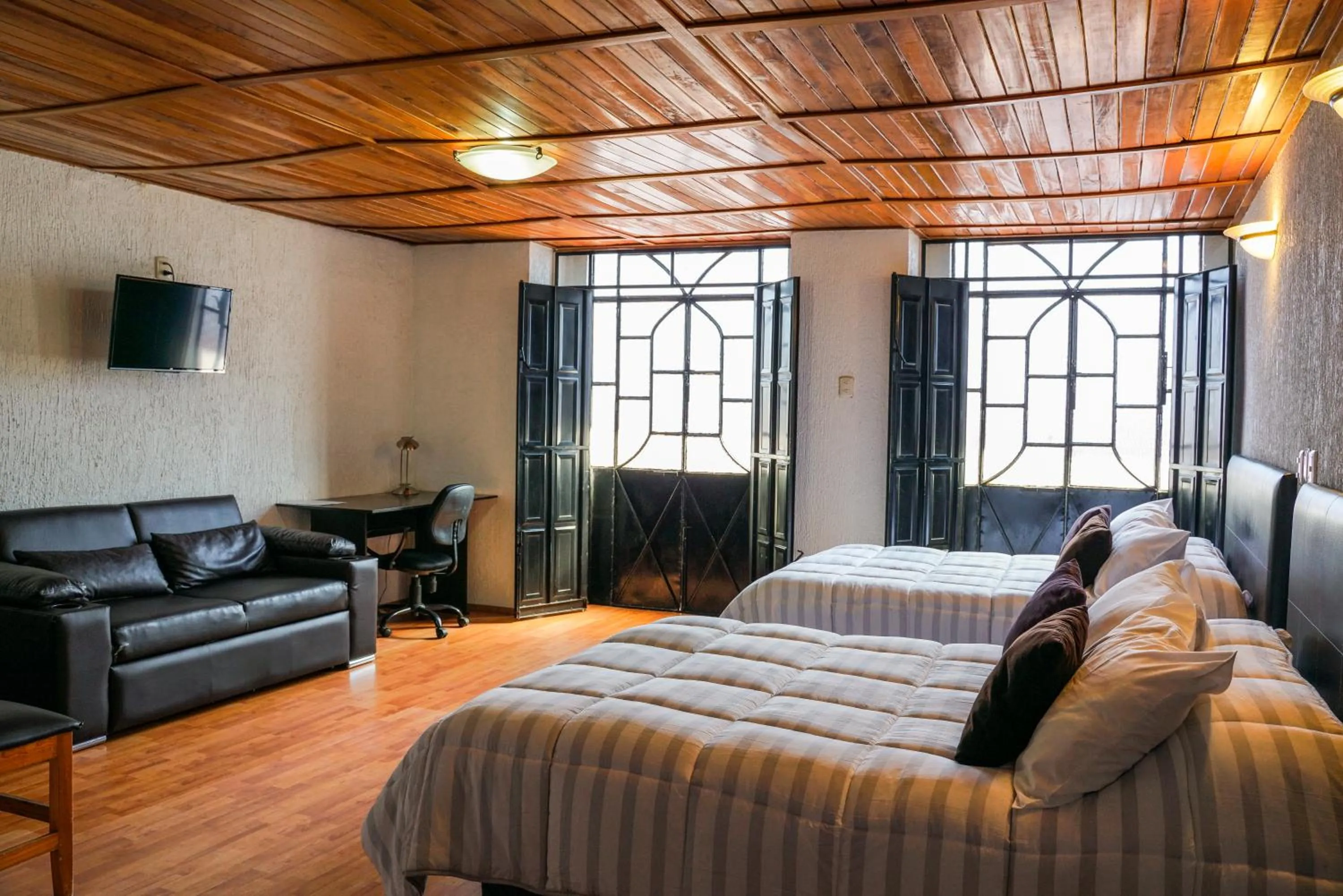 Bed in Hotel Central Teziutlan