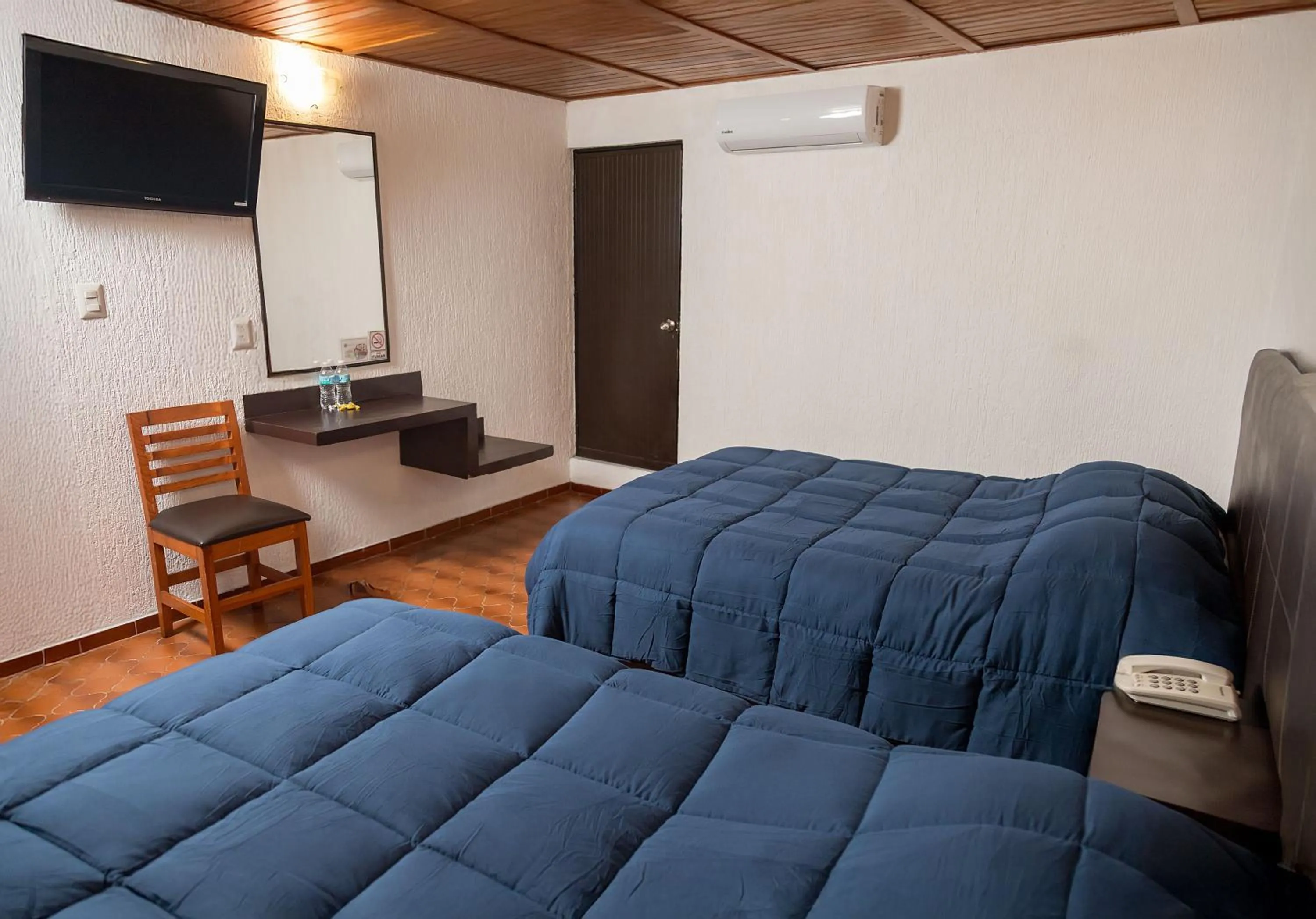 Bed in Hotel Central Teziutlan