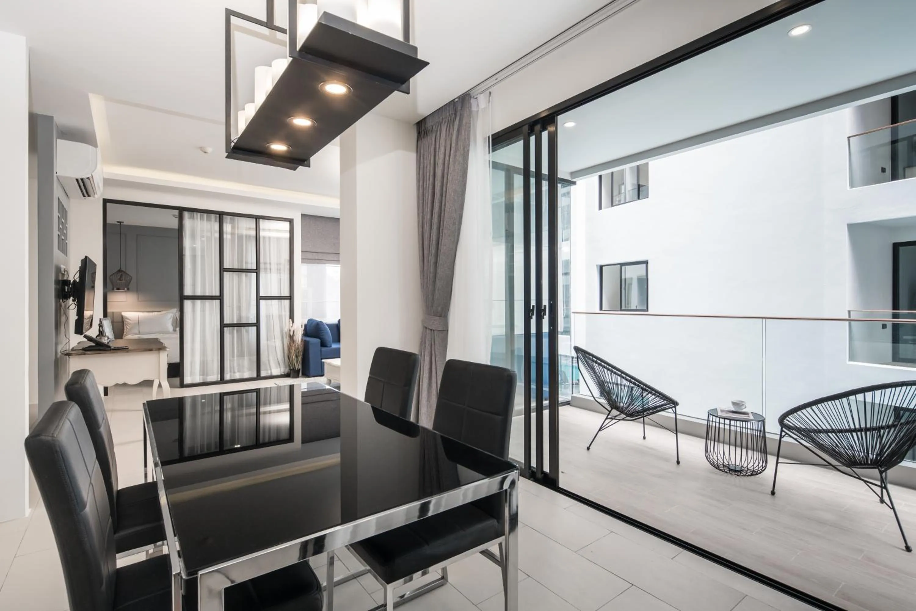 Living room in Palmyrah Surin Beach Residence