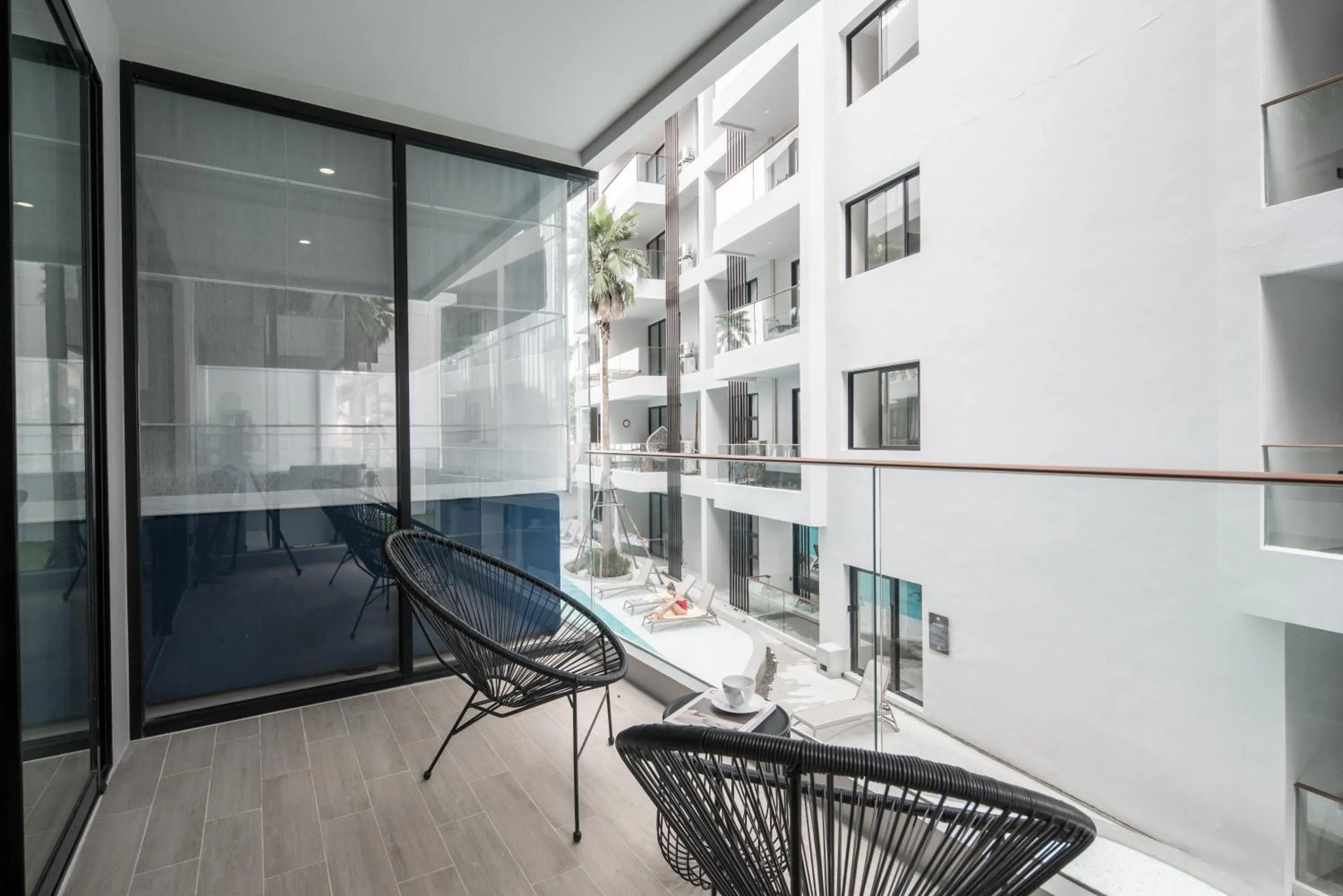 Balcony/Terrace in Palmyrah Surin Beach Residence