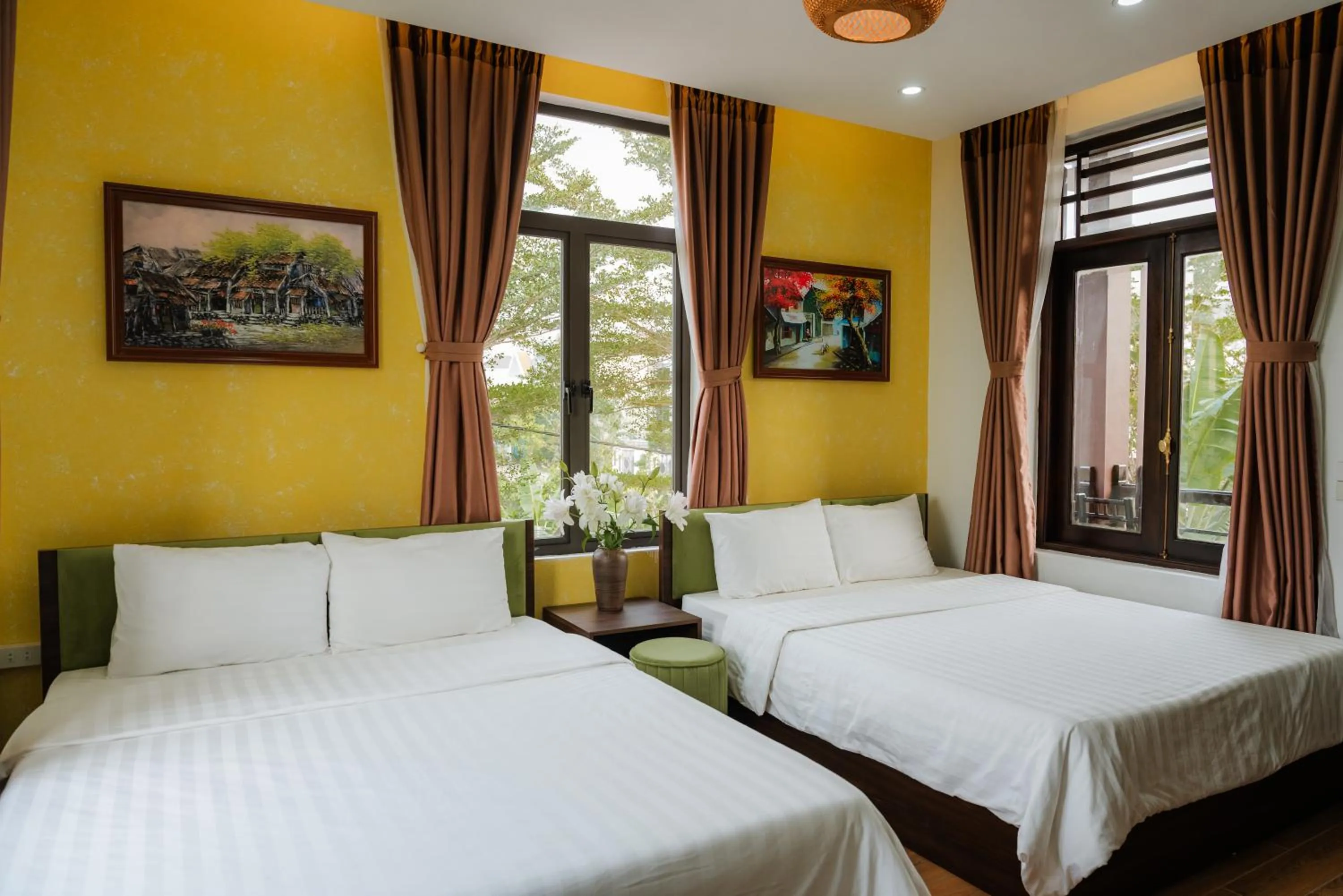 Bed in Việt Xưa Homestay