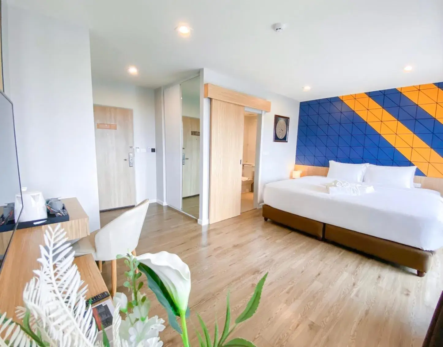 Bed in Hotel Fuse Rayong Bed in Hotel Fuse Rayong