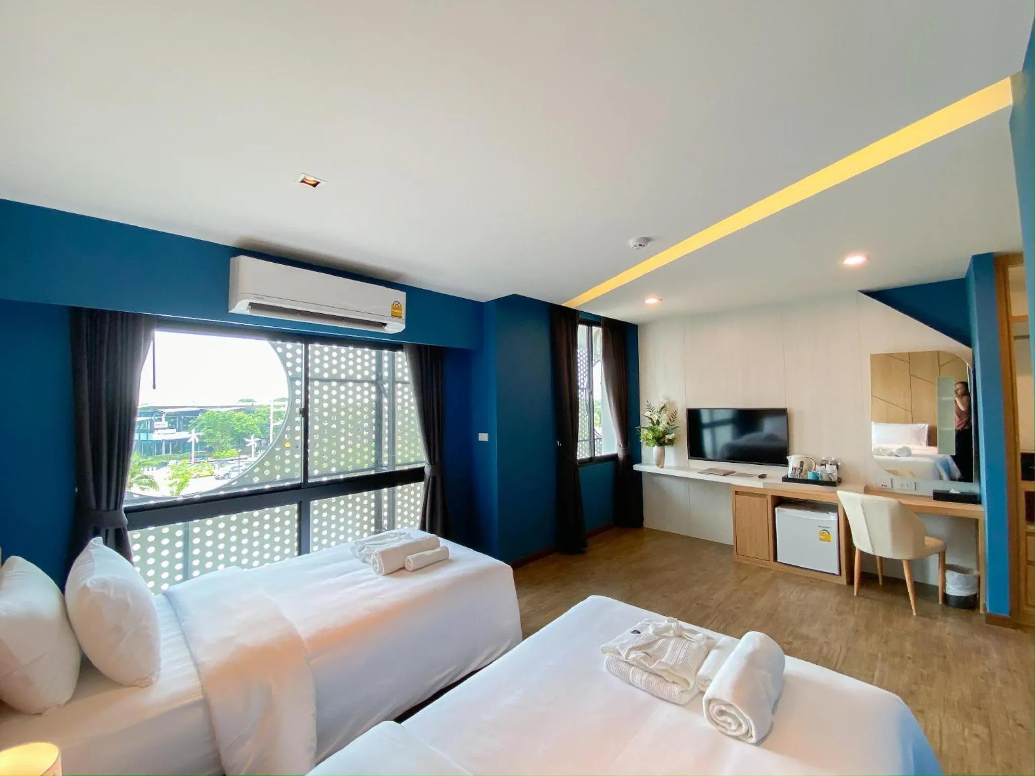 Bed in Hotel Fuse Rayong