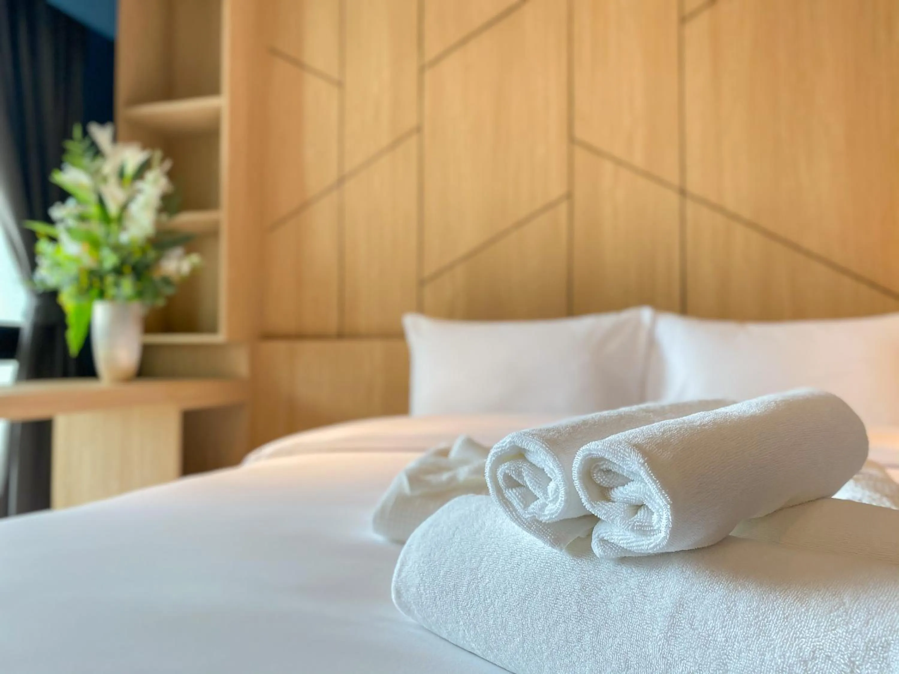 Bed in Hotel Fuse Rayong