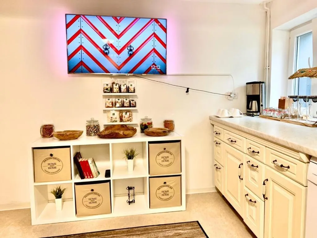 Kitchen or kitchenette in New Hostel Berlin Mitte FREE SNACK hot tea and coffee