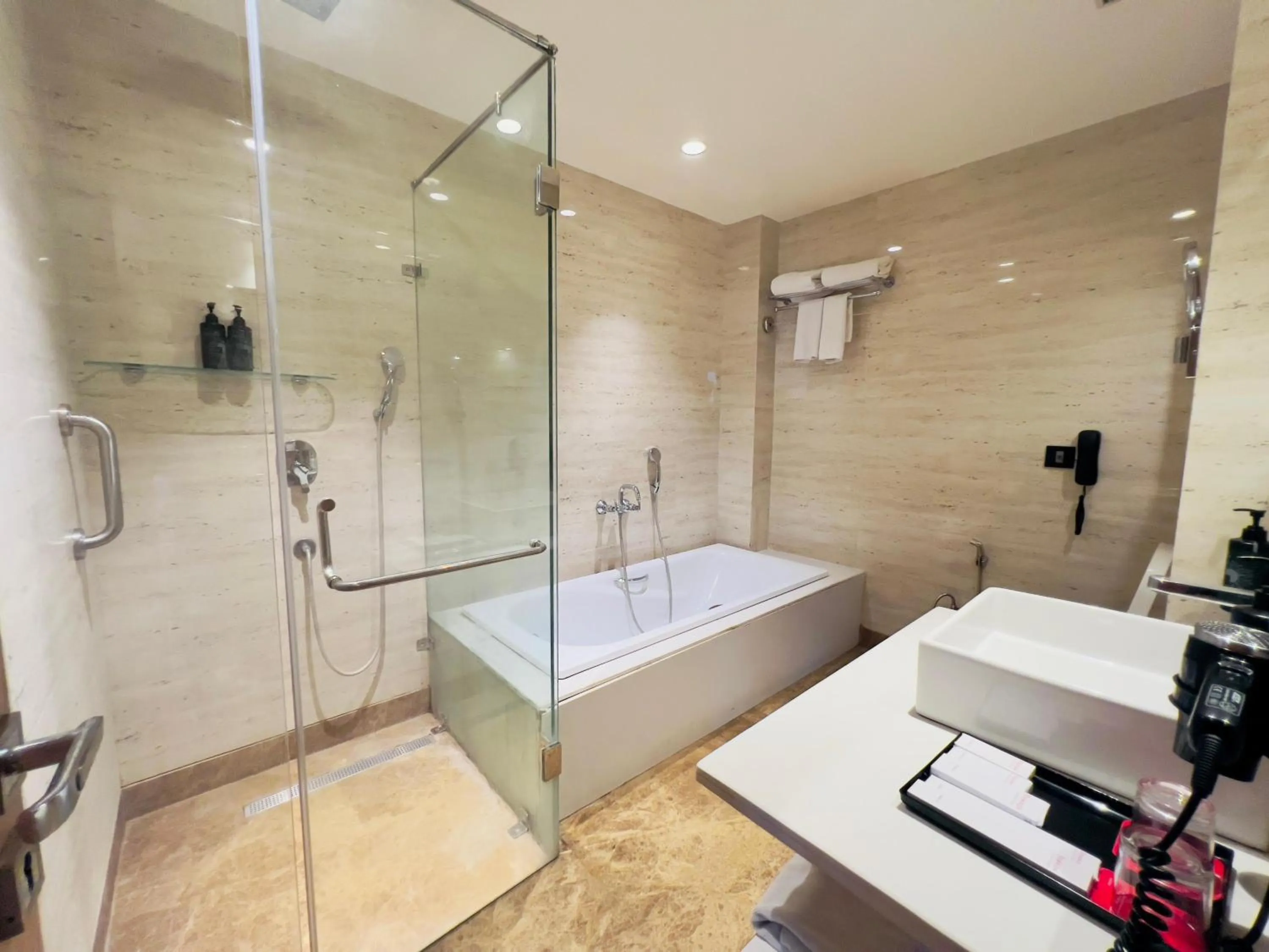 Shower in Ramada by Wyndham Aligarh GT Road