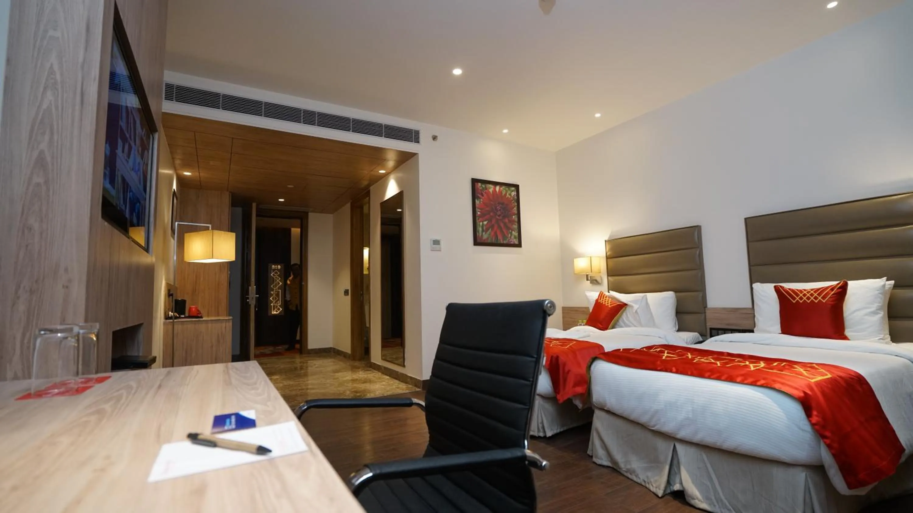 Photo of the whole room, Bed in Ramada by Wyndham Aligarh GT Road