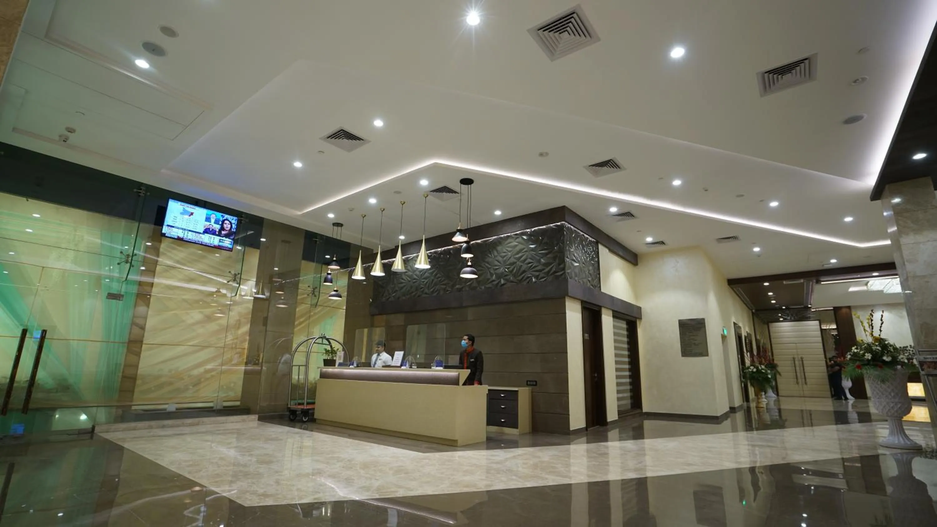 Lobby or reception in Ramada by Wyndham Aligarh GT Road