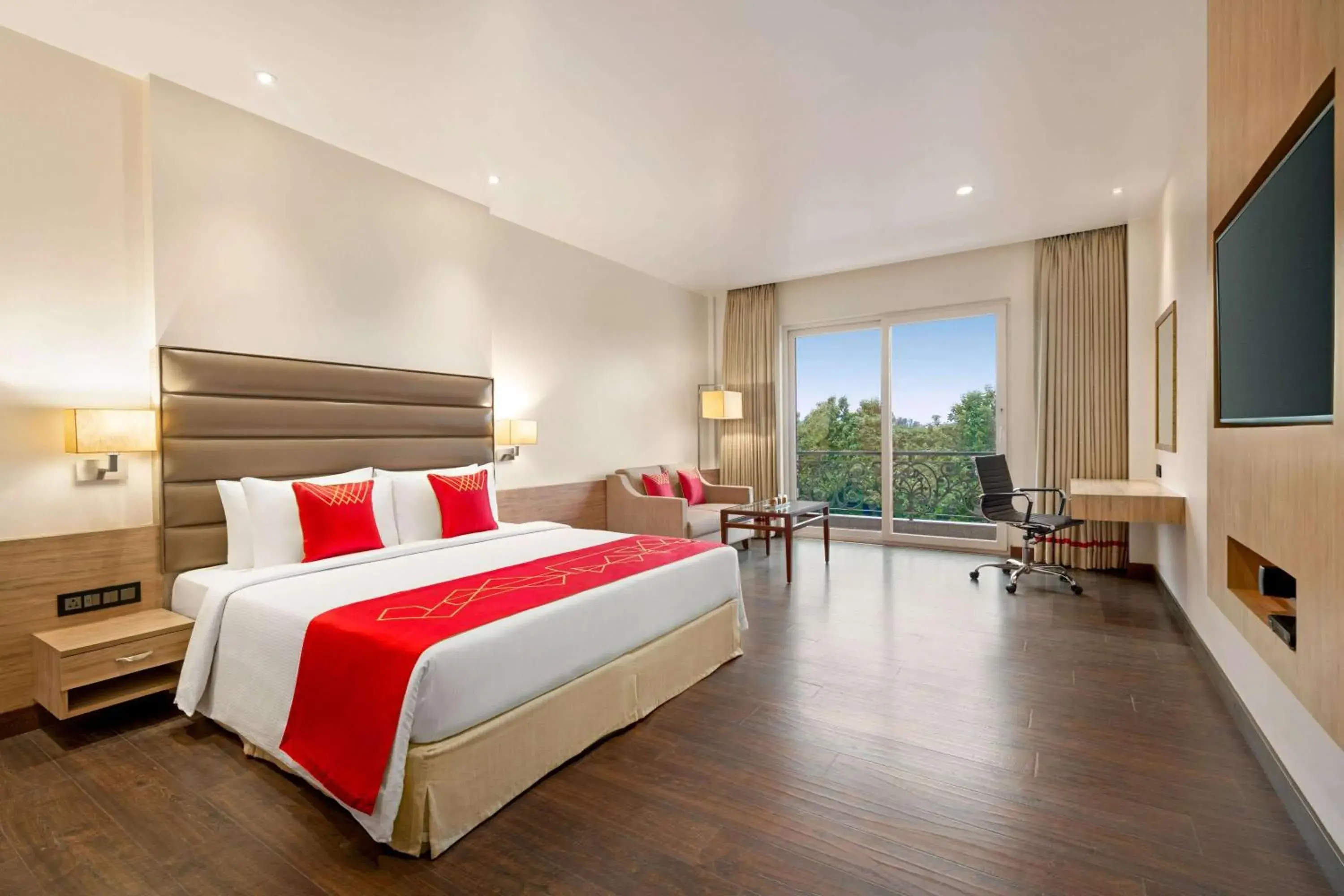 Photo of the whole room, Bed in Ramada by Wyndham Aligarh GT Road Photo of the whole room, Bed in Ramada by Wyndham Aligarh GT Road