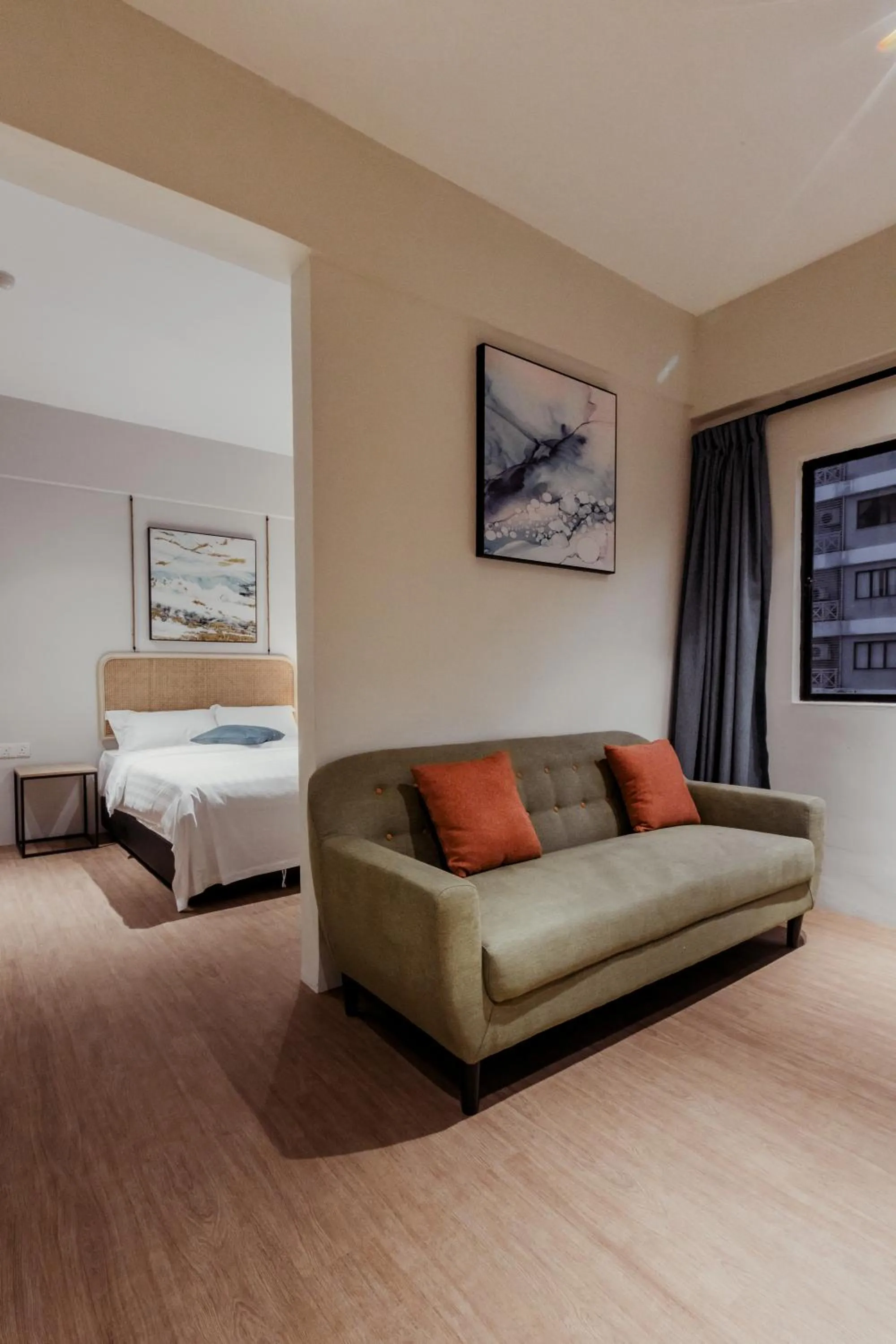 Bedroom, Bed in Urban Living Residence