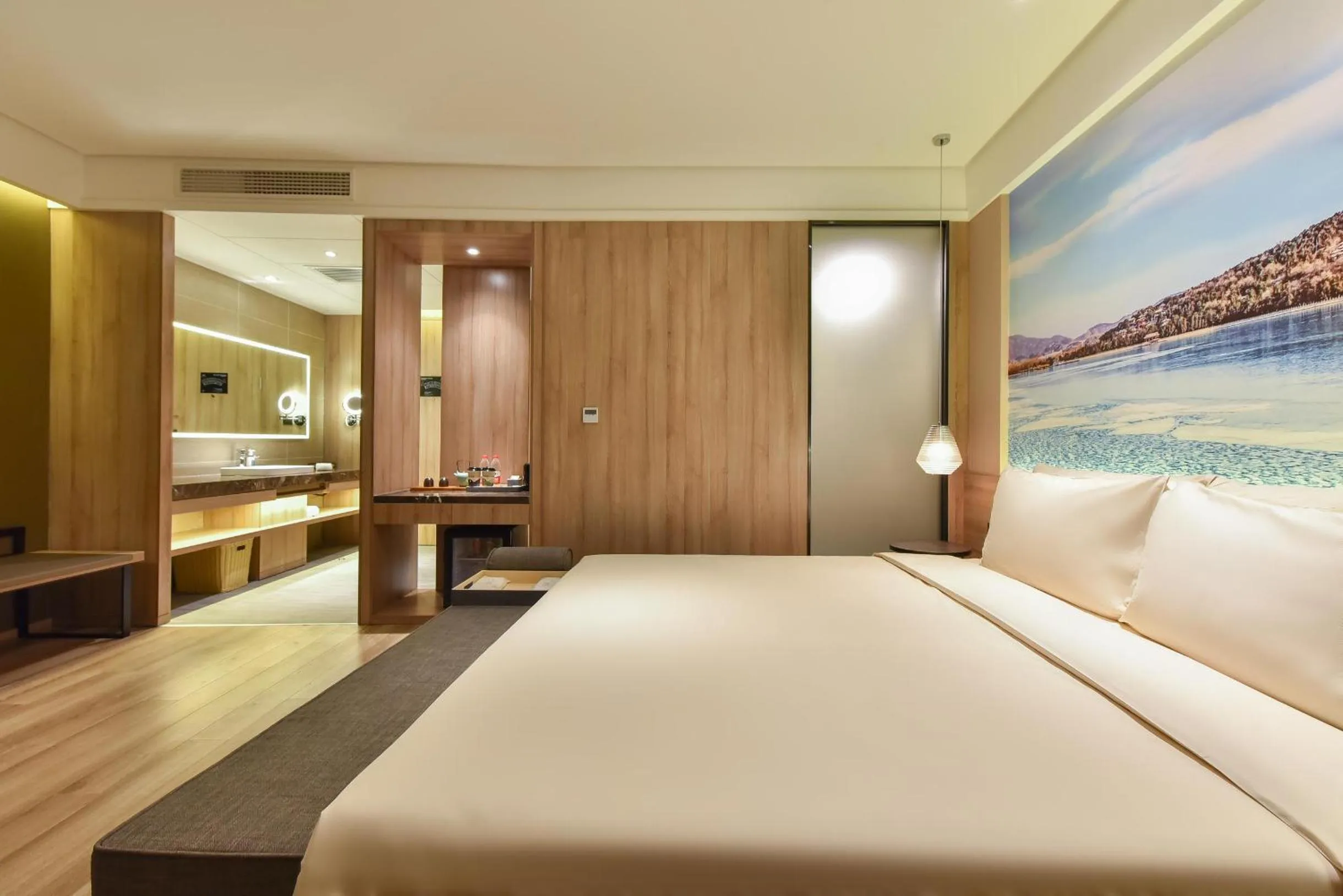 Bed in Atour Hotel Zhongguancun Yongfeng Base Beijing