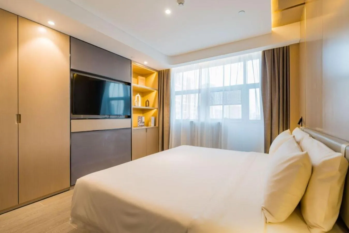 Bed in Atour Hotel Nanjing Olympic Center