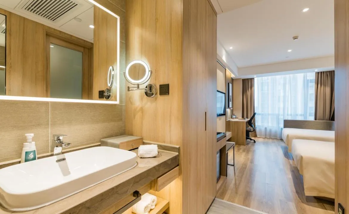 Bed in Atour Hotel Hefei South Railway Station