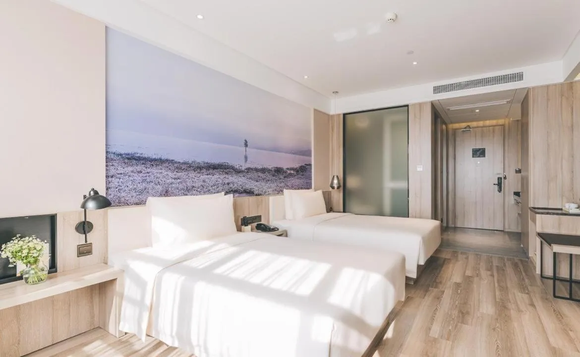 Bed in Atour Hotel Ningbo Airport Yinzhou Avenue
