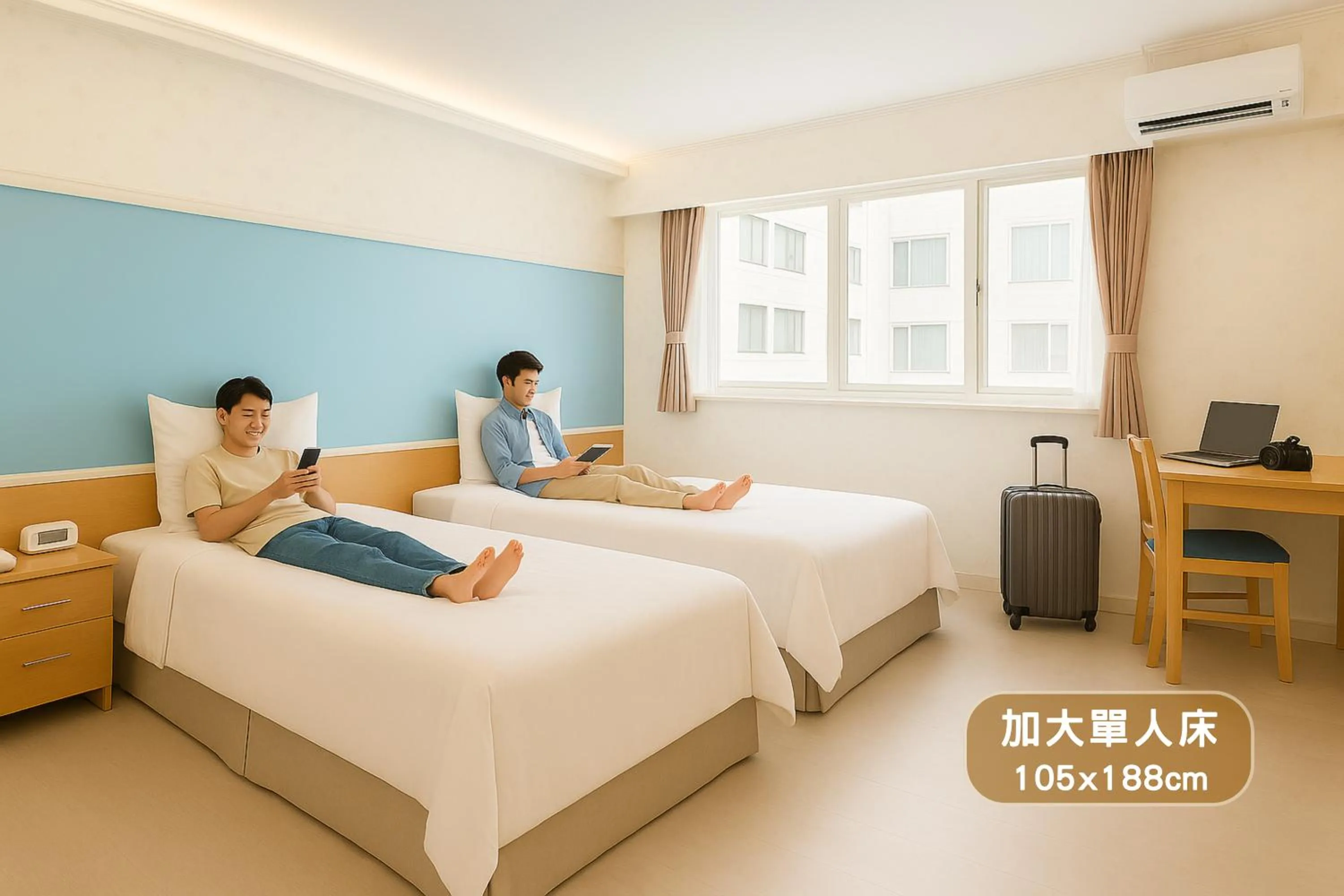 Bed in Elizabeth Hotel