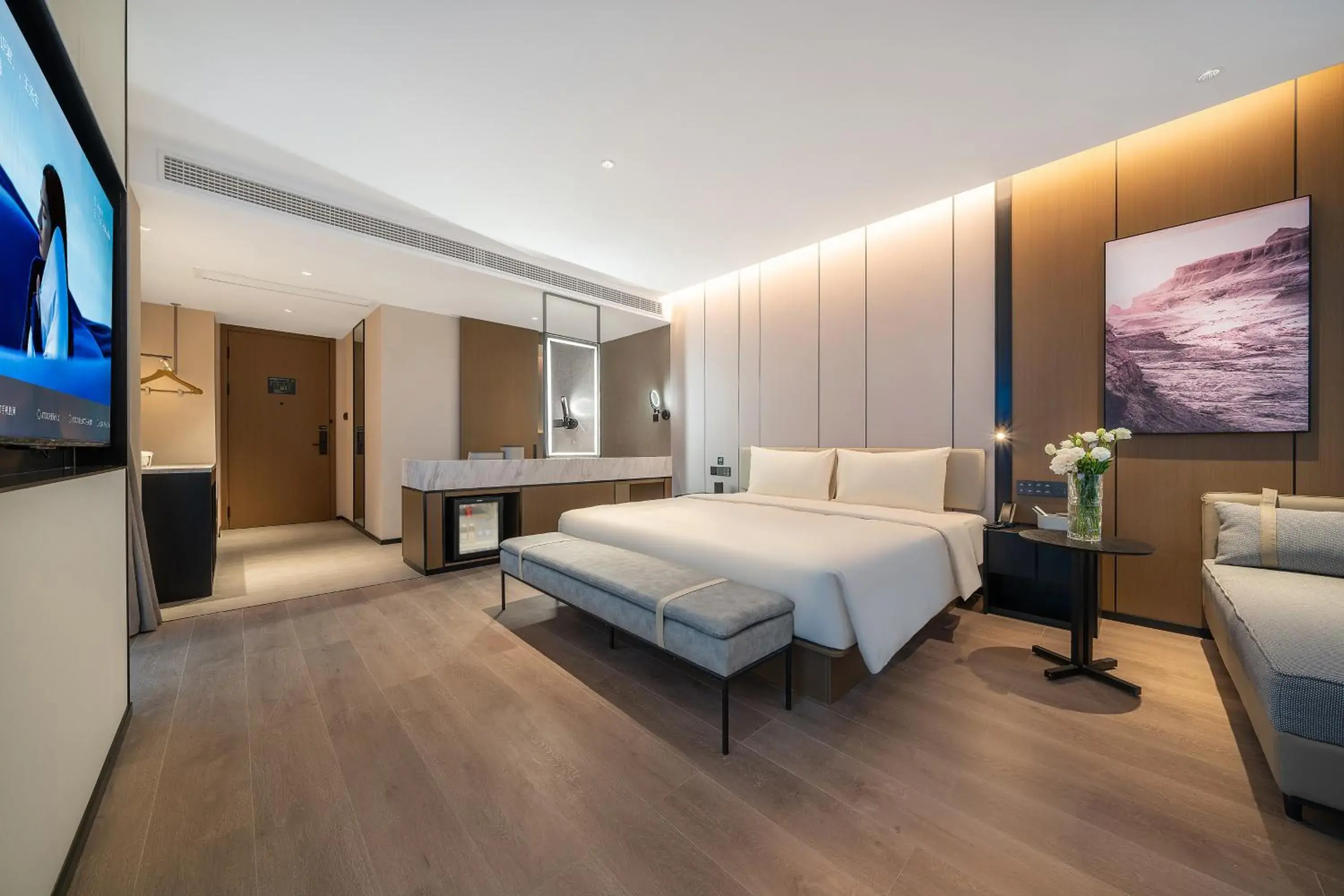 Bed in Atour Hotel (Chengdu Tongzilin) Bed in Atour Hotel (Chengdu Tongzilin)