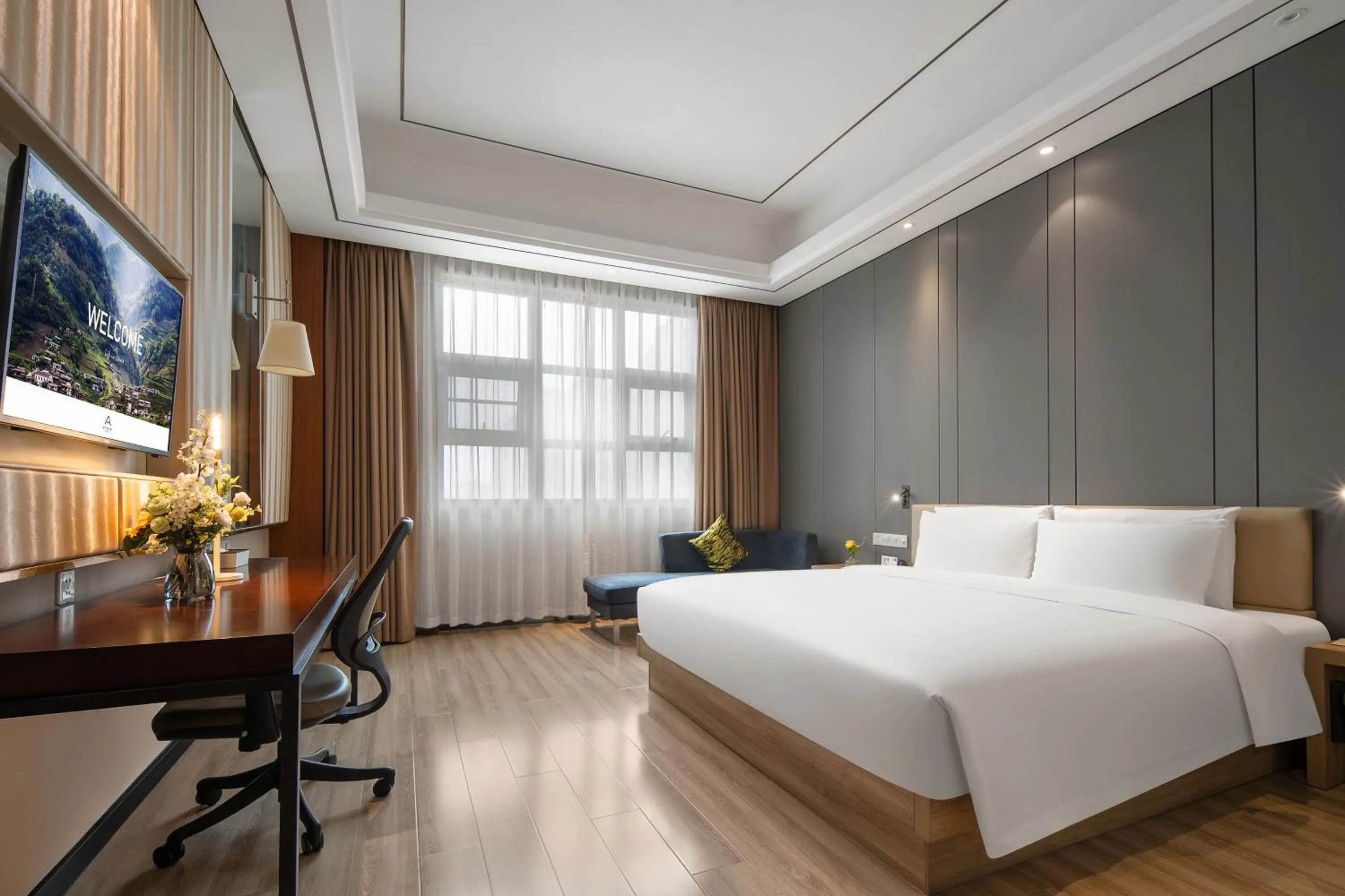 Bed in Atour Hotel (Chengdu Tongzilin)