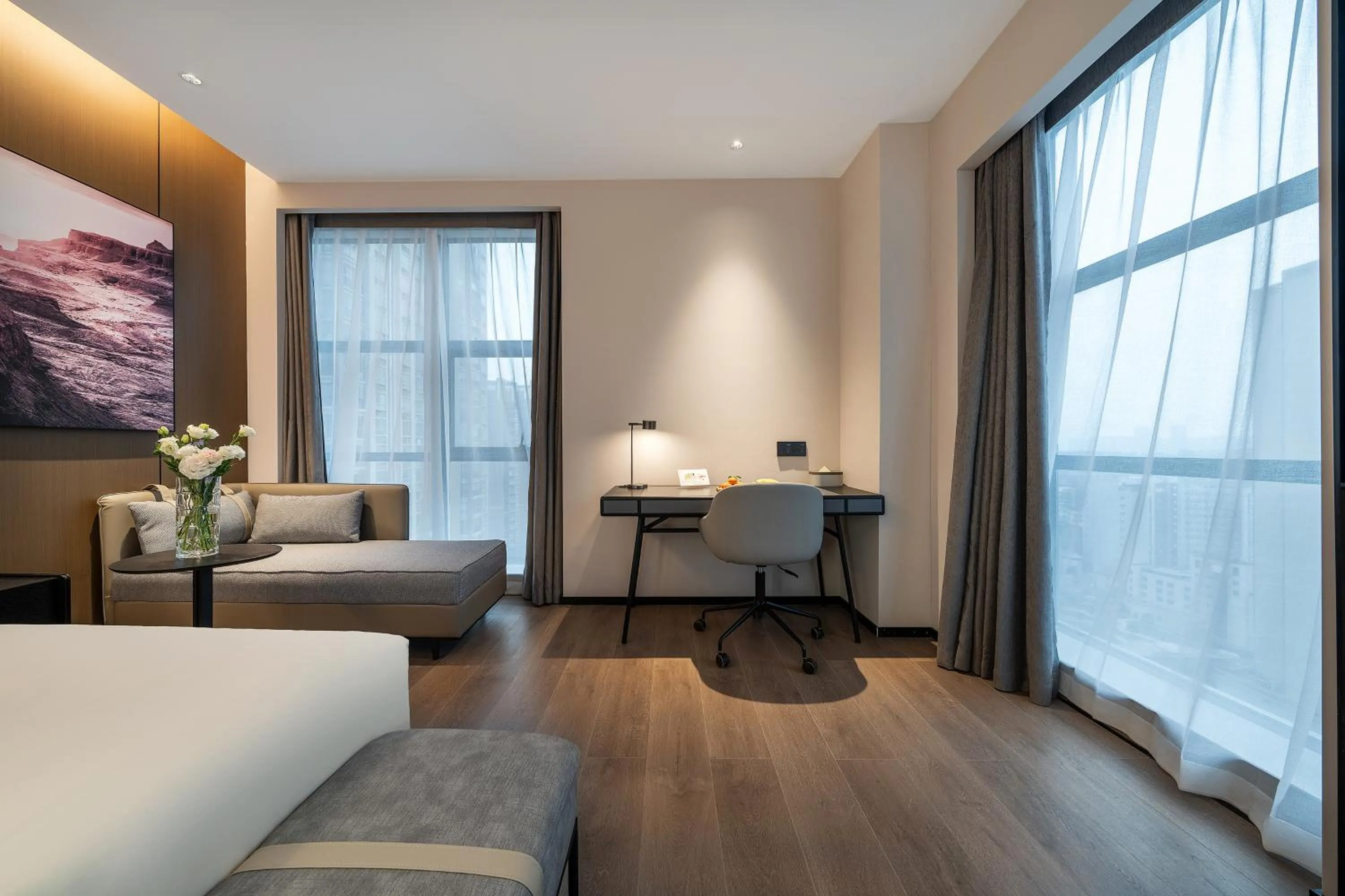 Bed in Atour Hotel (Chengdu Tongzilin)