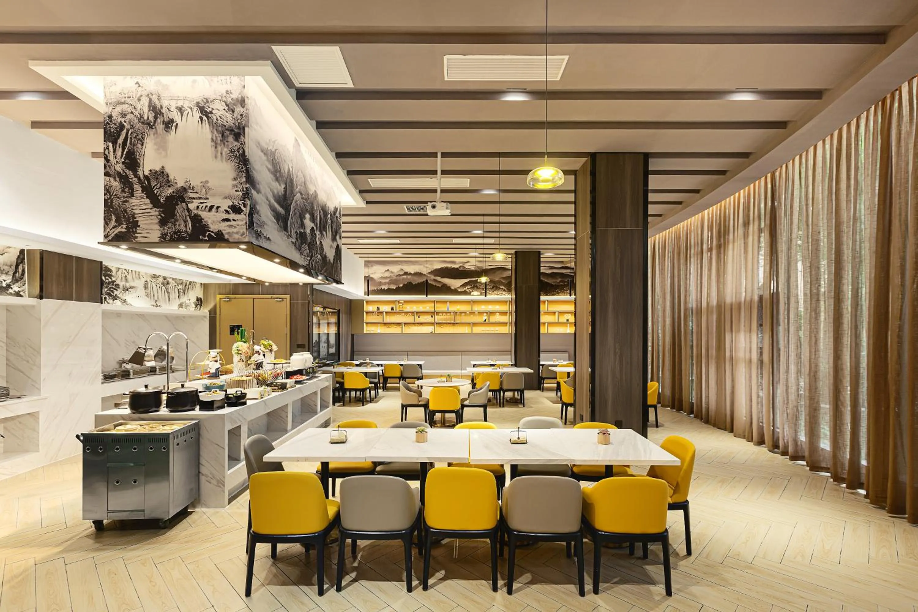 Restaurant/places to eat in Atour Hotel Chengdu Yulin Huaxi