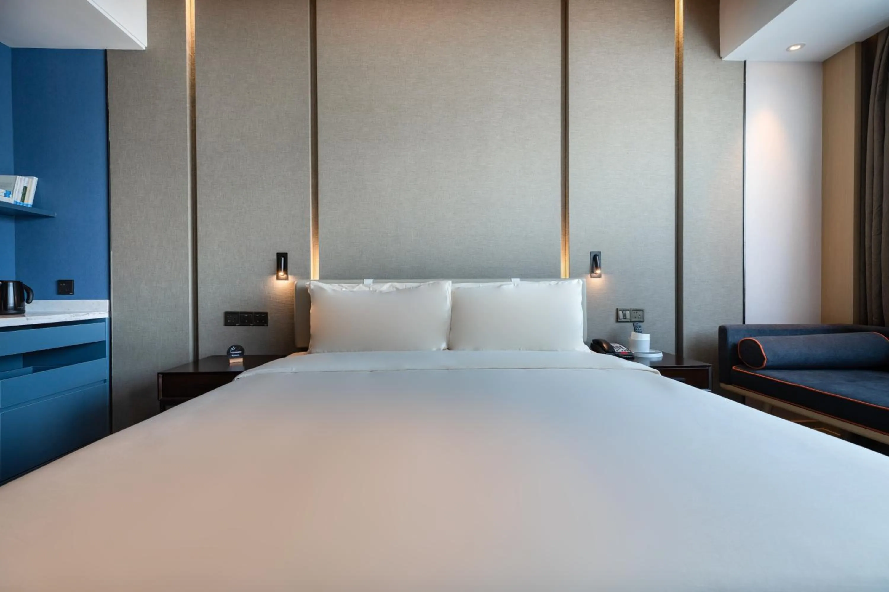 Bed in Atour Hotel (Wuhan Qingshan Peace Park)