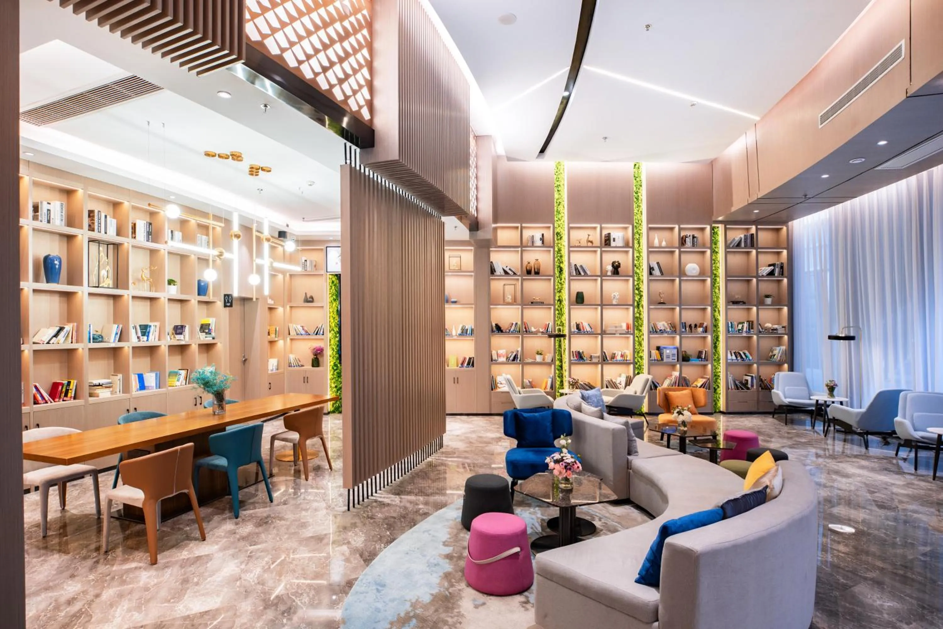 Seating area in Atour Hotel (Wuhan Qingshan Peace Park)