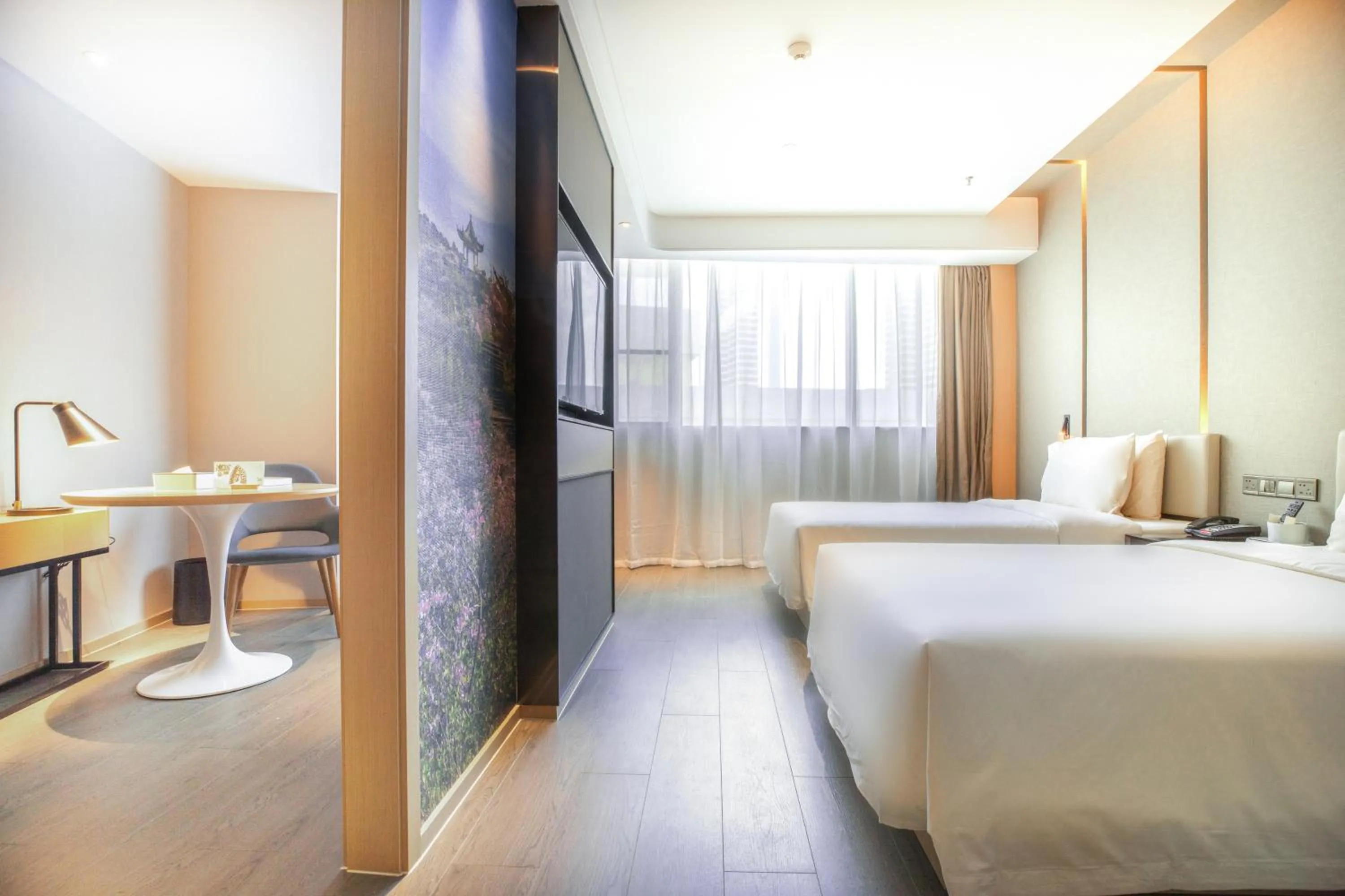 Bed in Atour Hotel (Wuhan Qingshan Peace Park)