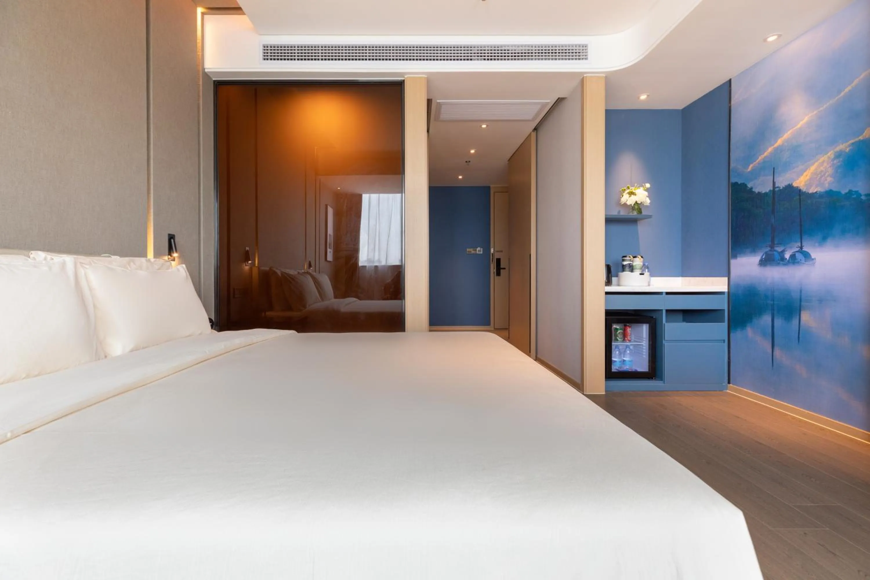 Bed in Atour Hotel (Wuhan Qingshan Peace Park)