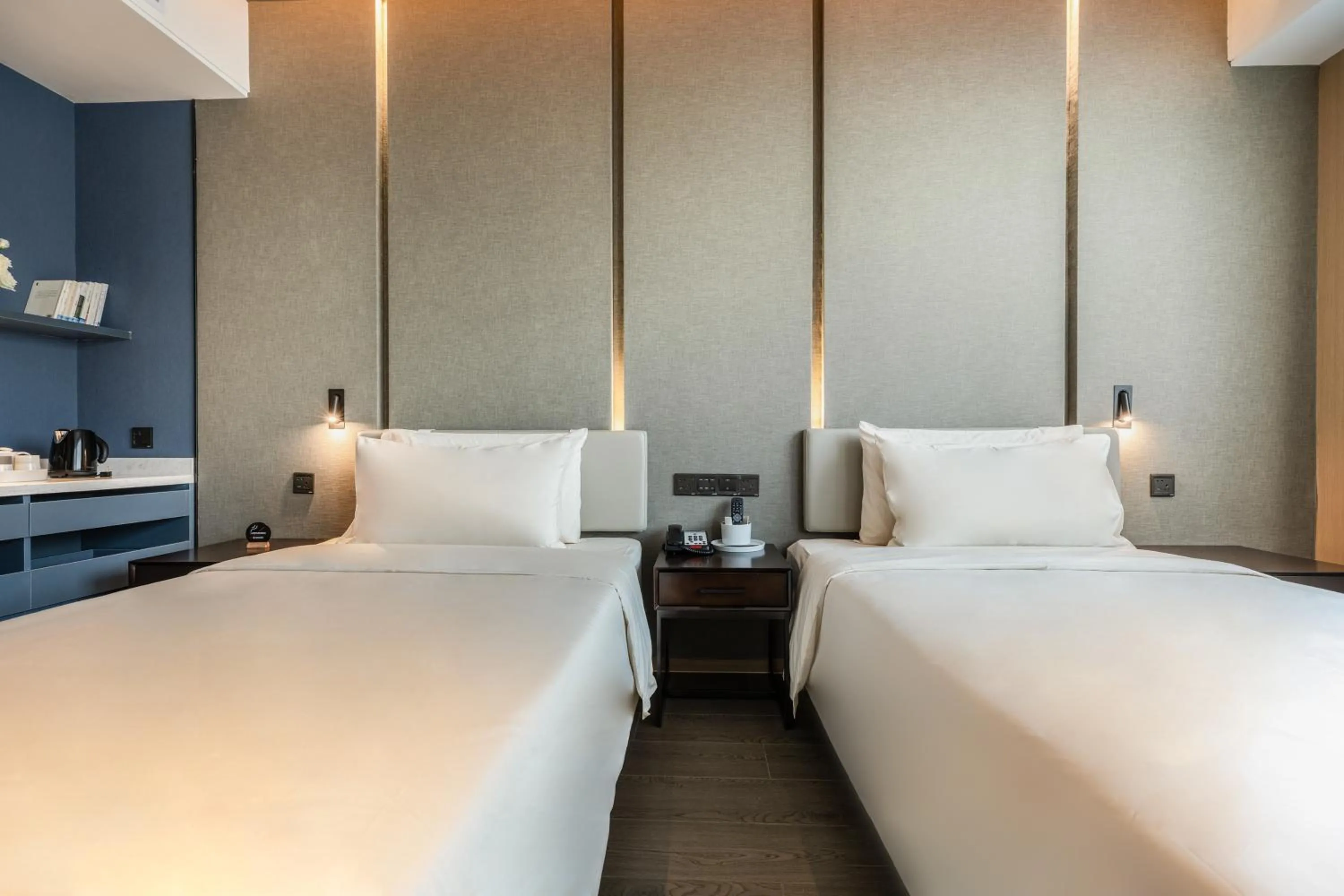Bed in Atour Hotel (Wuhan Qingshan Peace Park)