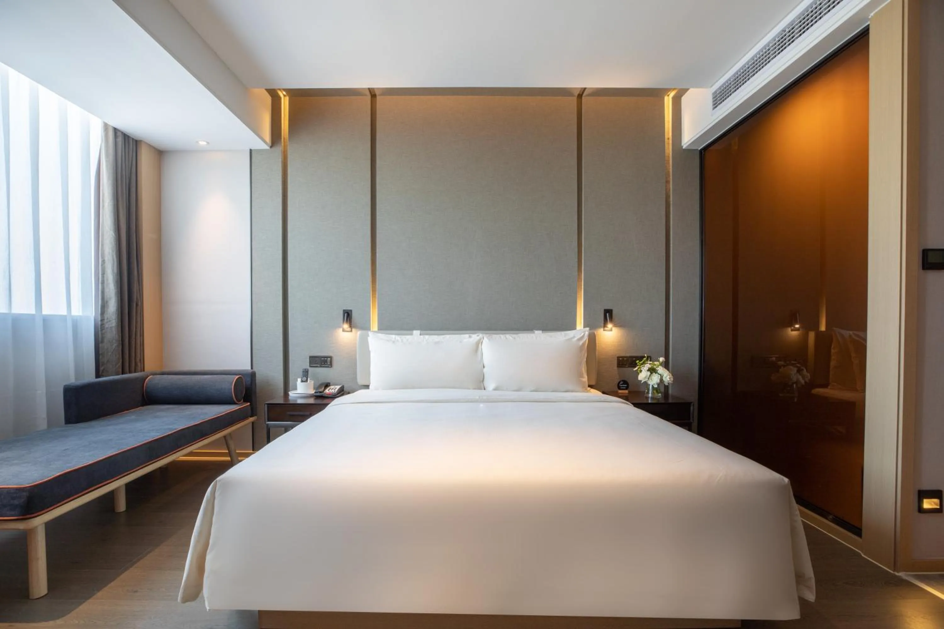 Bed in Atour Hotel (Wuhan Qingshan Peace Park)