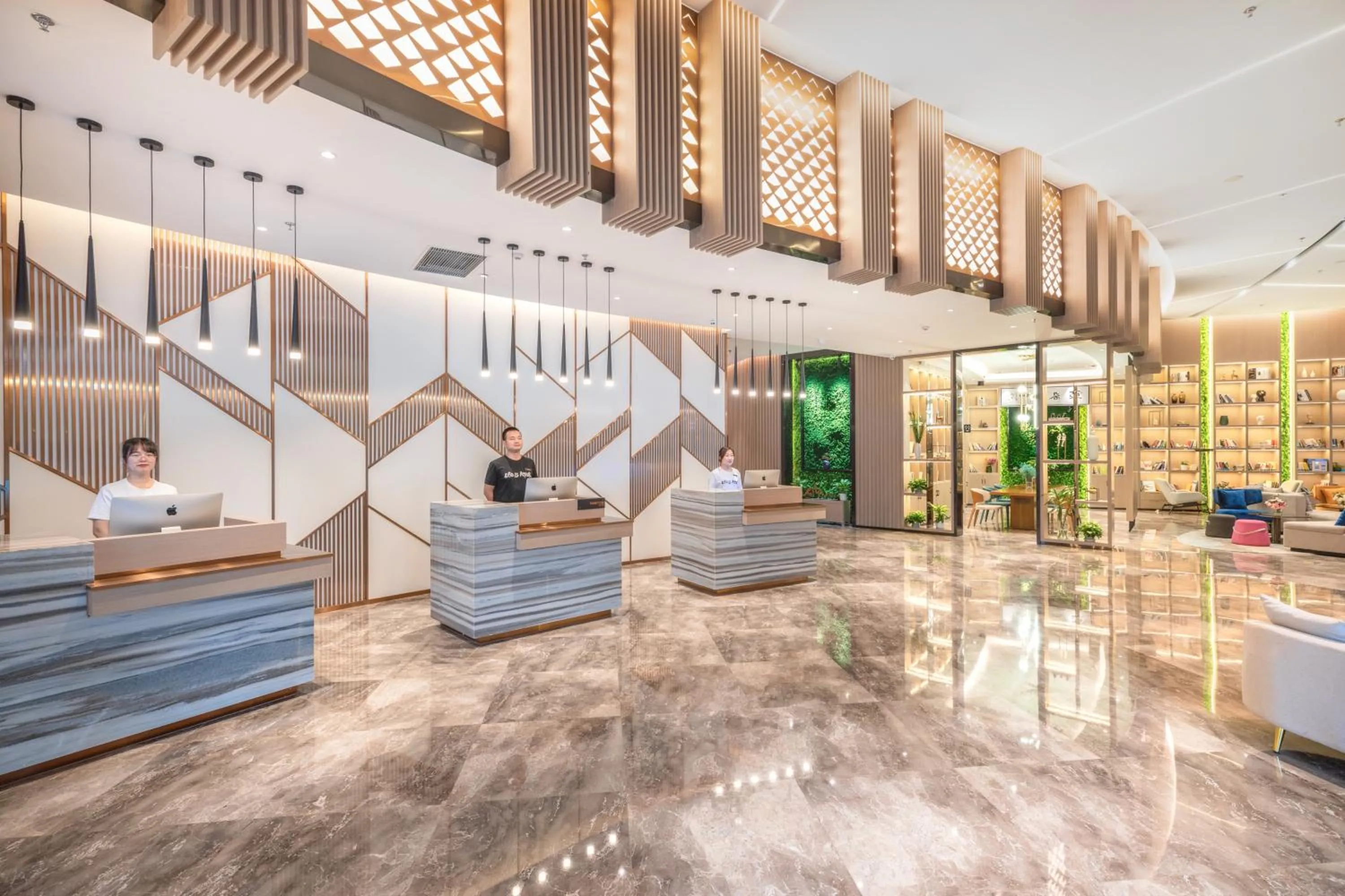 Lobby or reception in Atour Hotel (Wuhan Qingshan Peace Park)