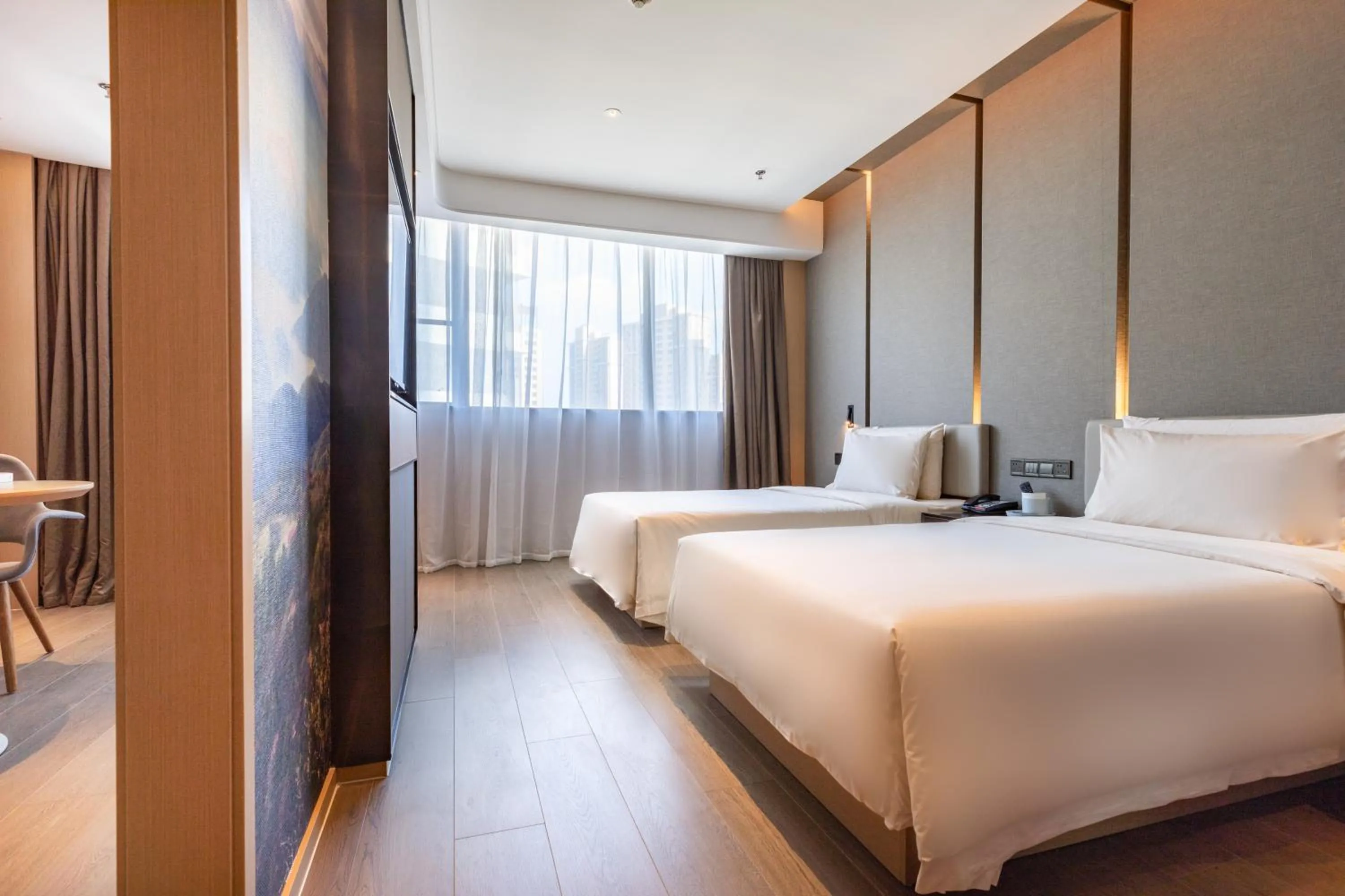 Bed in Atour Hotel (Wuhan Qingshan Peace Park)