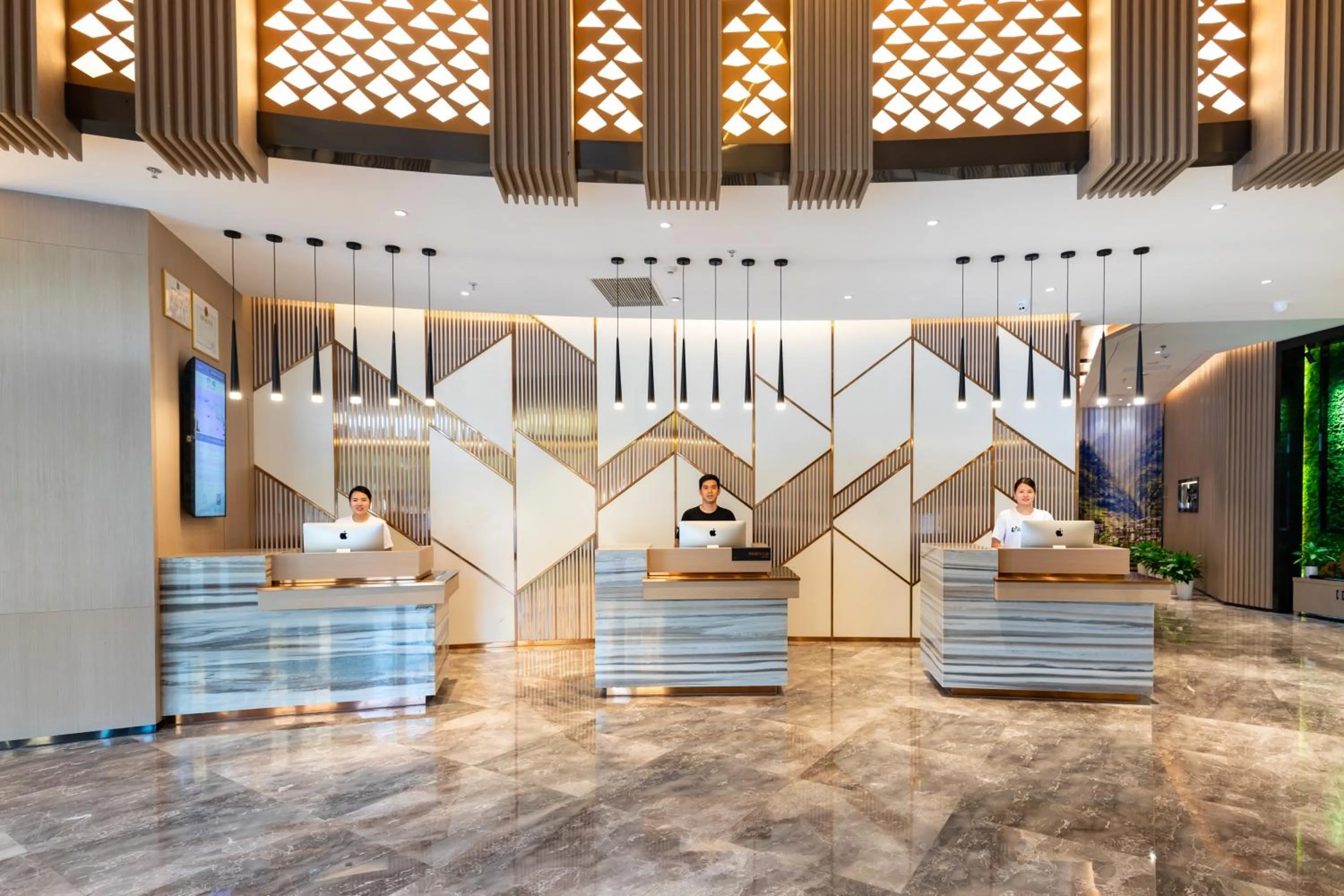 Lobby or reception in Atour Hotel (Wuhan Qingshan Peace Park)