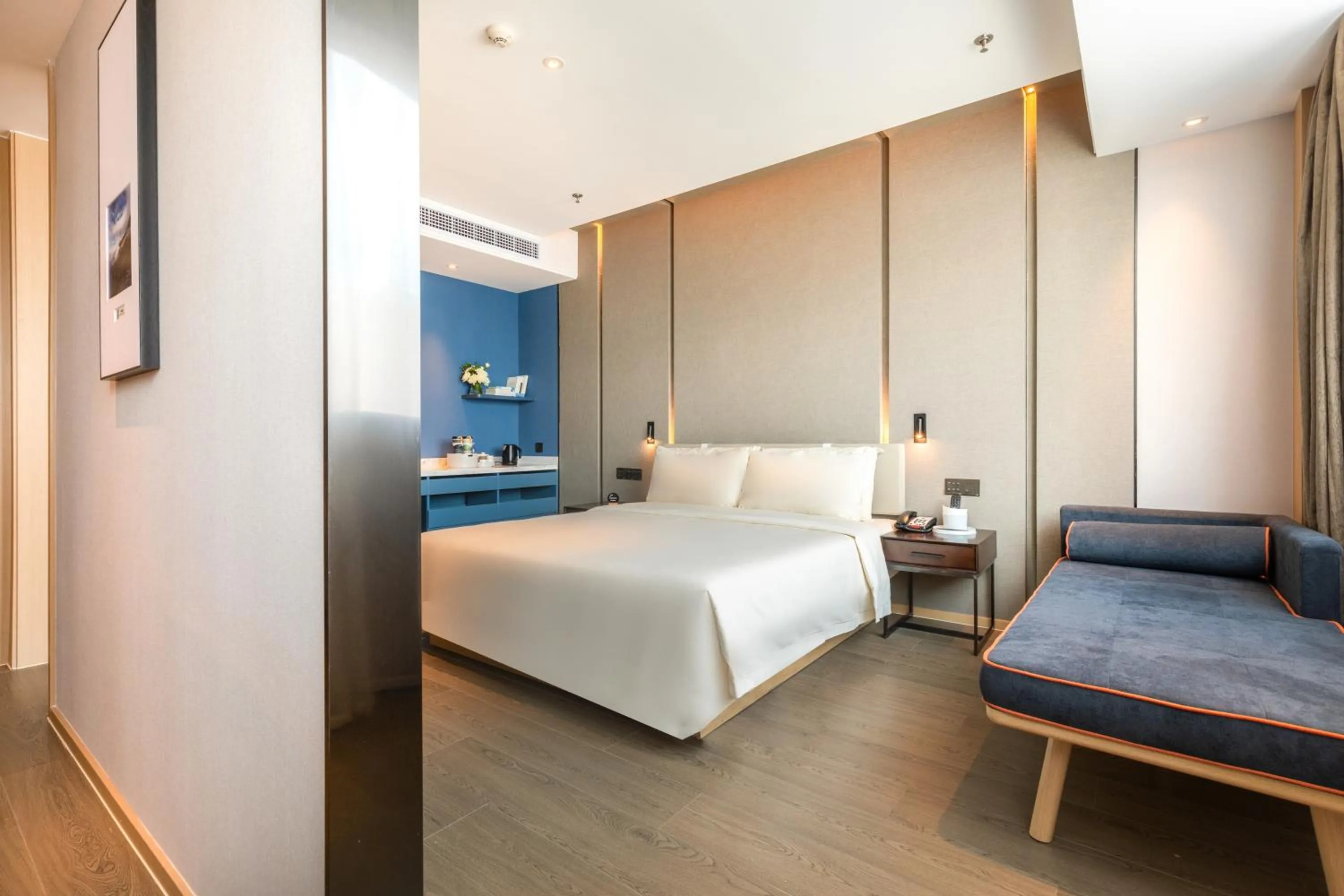 Bed in Atour Hotel (Wuhan Qingshan Peace Park)