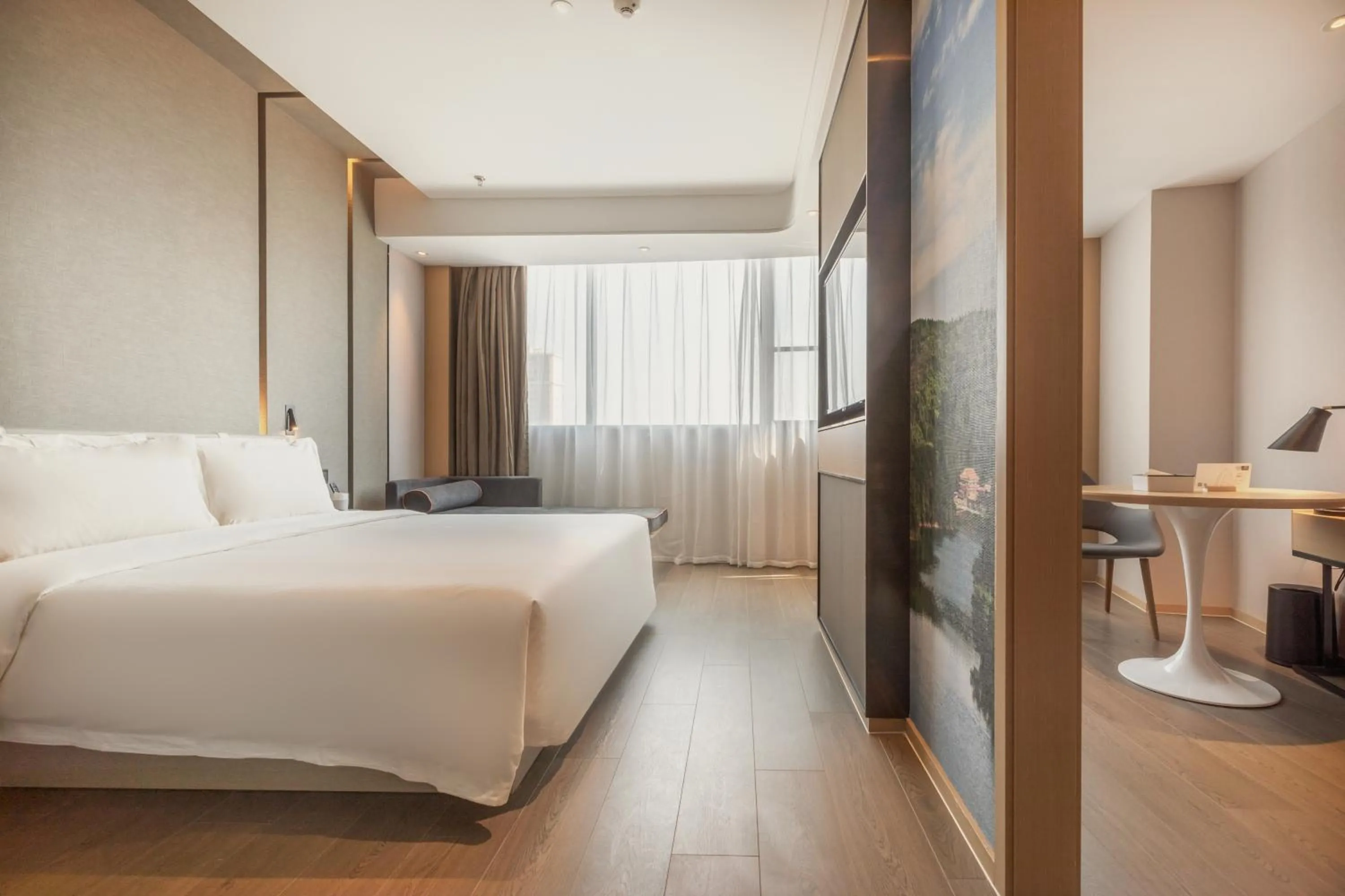 Bed in Atour Hotel (Wuhan Qingshan Peace Park)