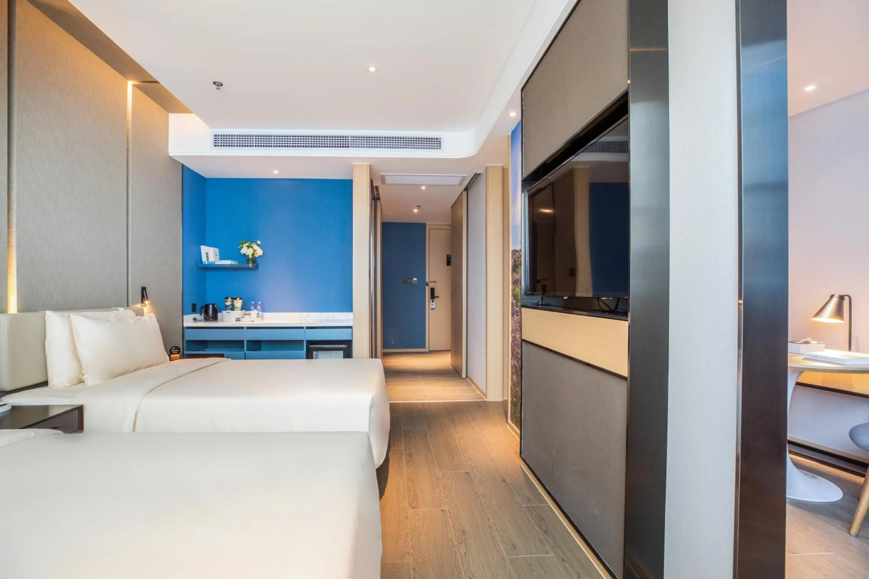 Bed in Atour Hotel (Wuhan Qingshan Peace Park)