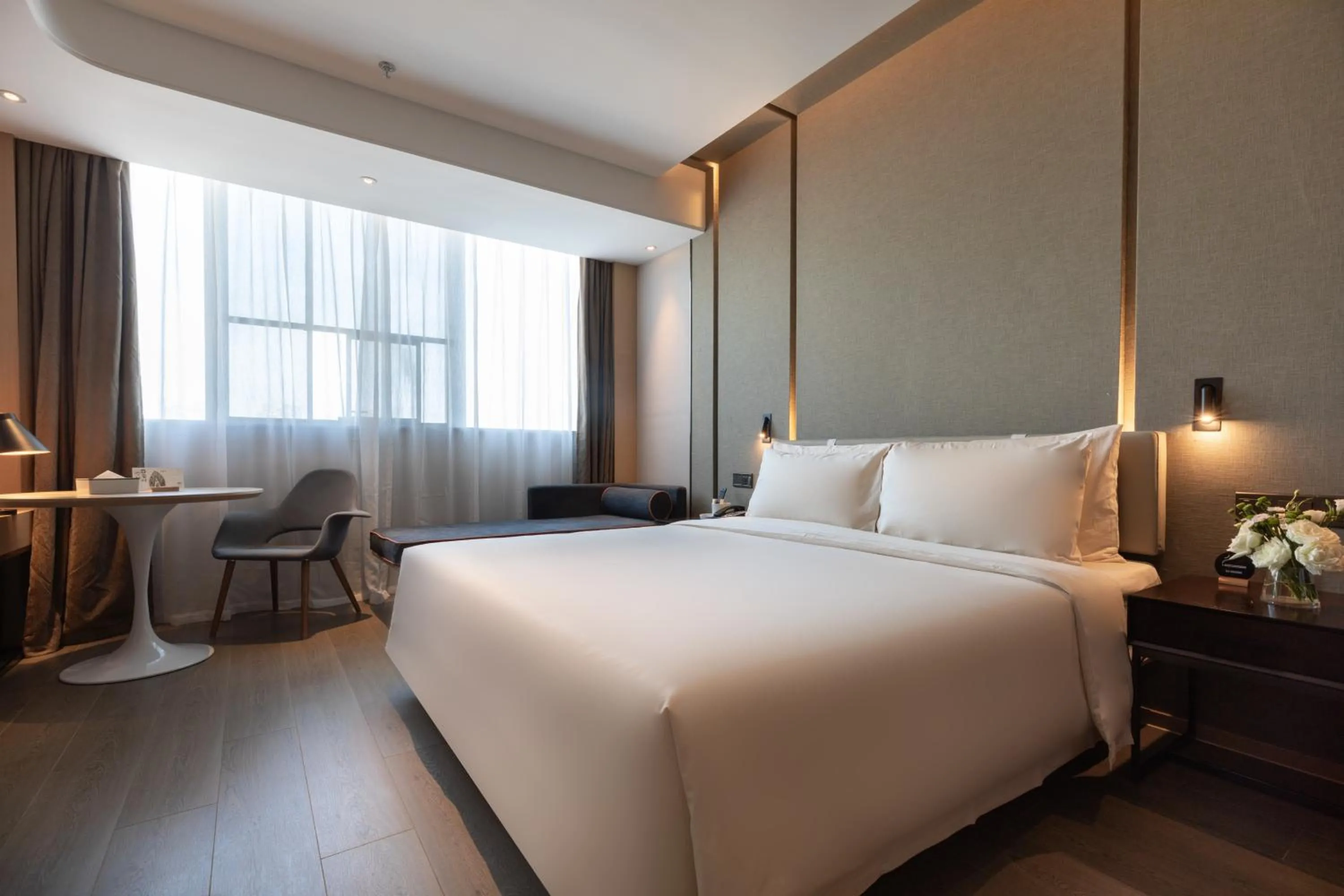 Bed in Atour Hotel (Wuhan Qingshan Peace Park)